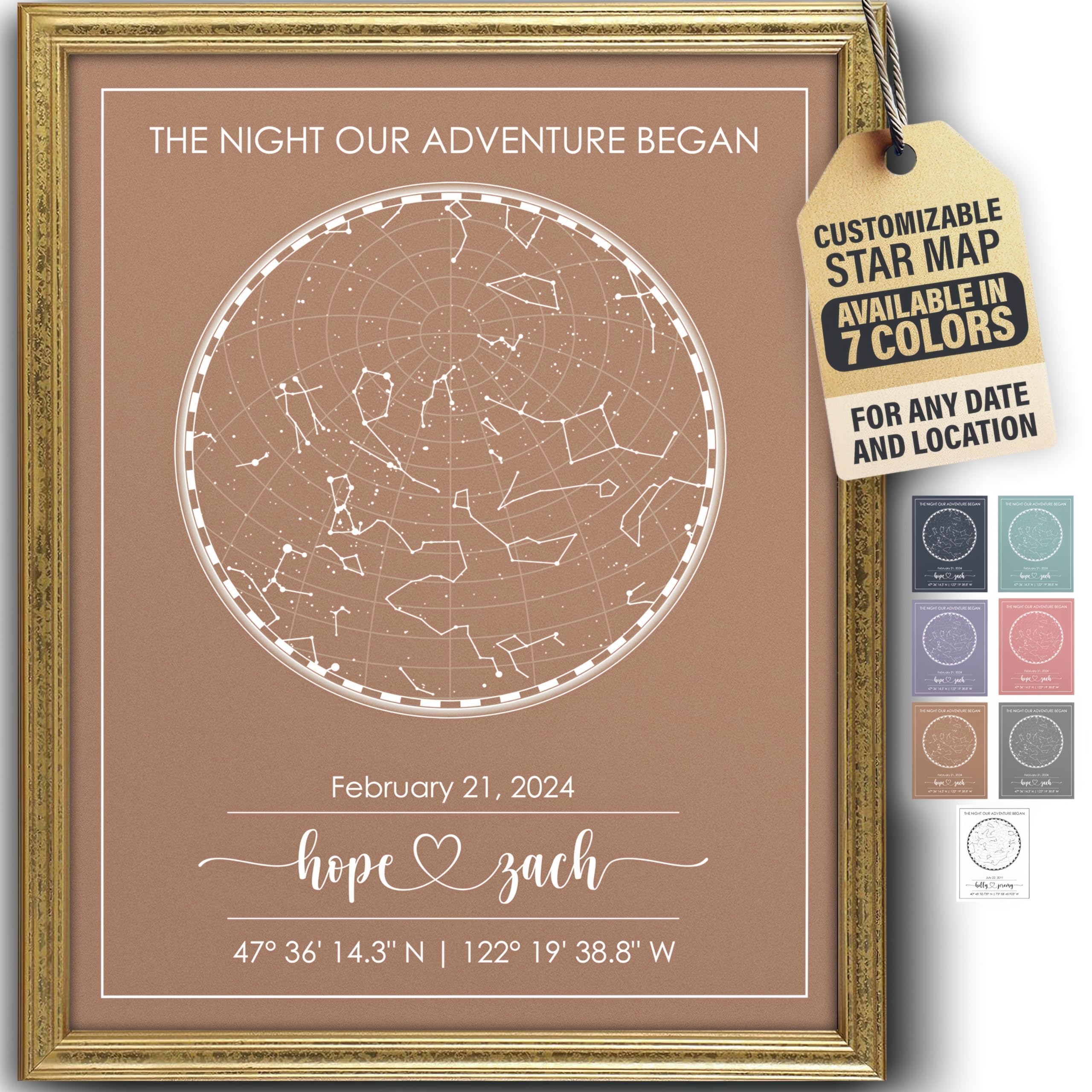 Dream Big Printables Custom Star Map Print — gift idea