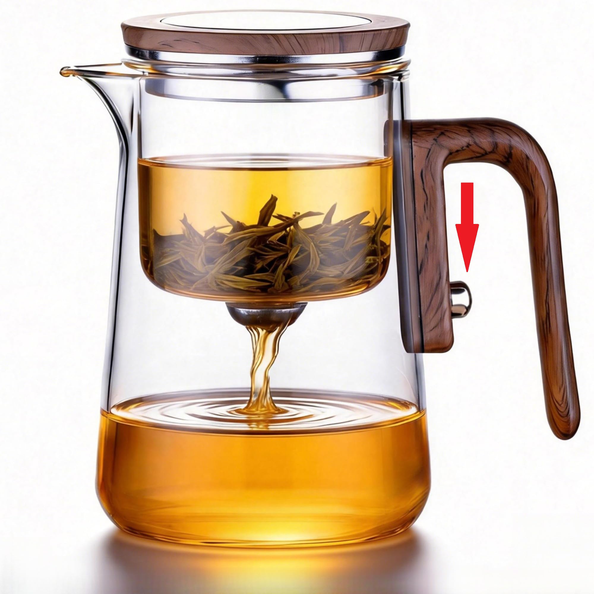 DRNKNSTX Enchanted Glass Teapot, 27 oz — gift idea