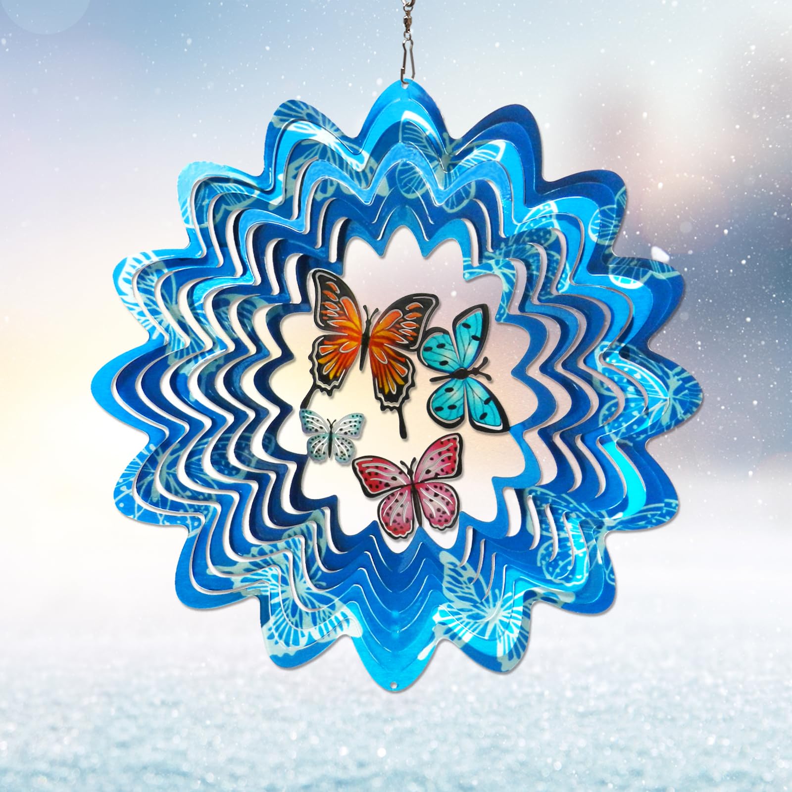 Eiryhope 3D Butterfly Wind Spinner, 12 Inch — gift idea