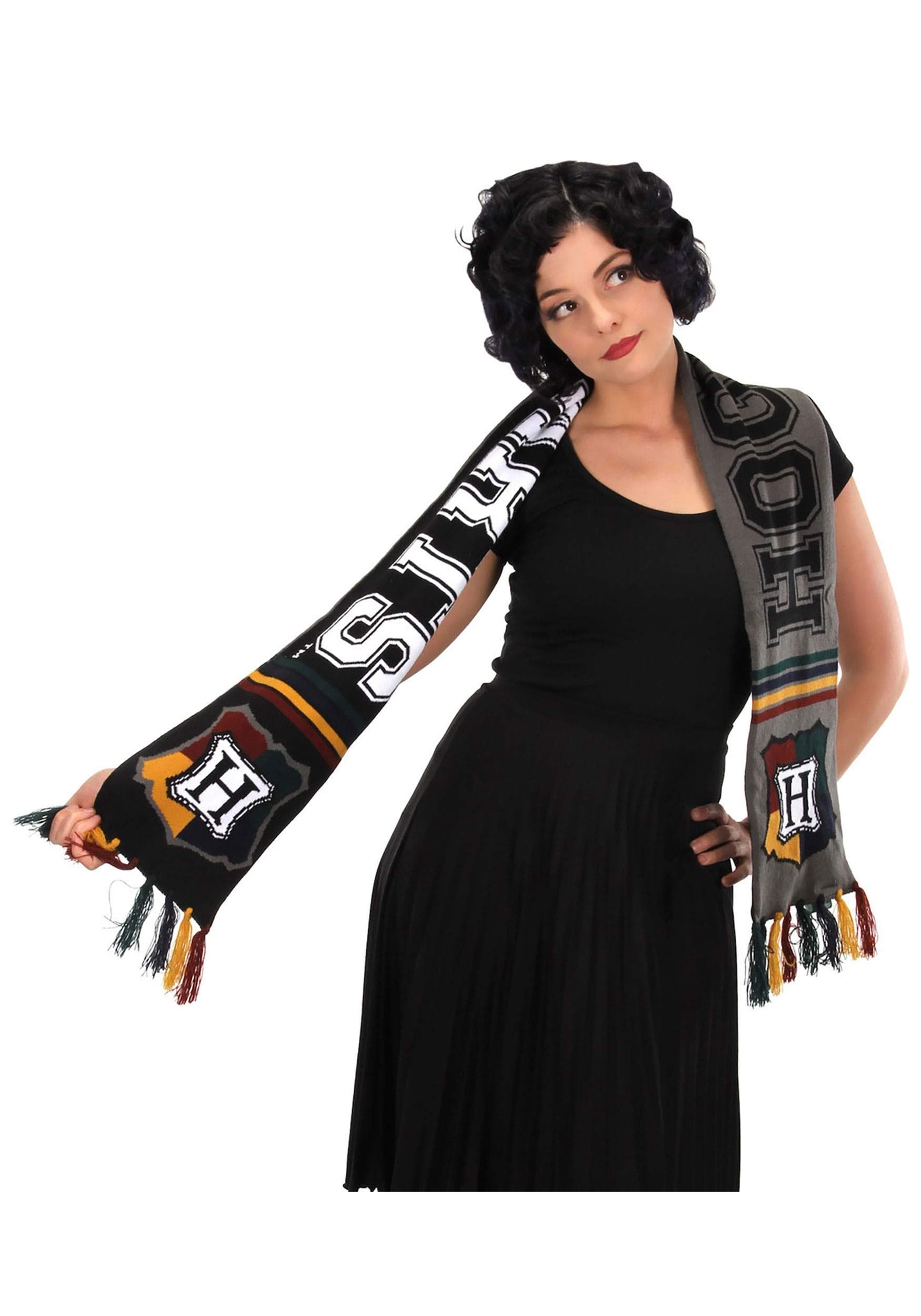 elope Harry Potter Reversible Hogwarts House Knit Scarf — gift idea