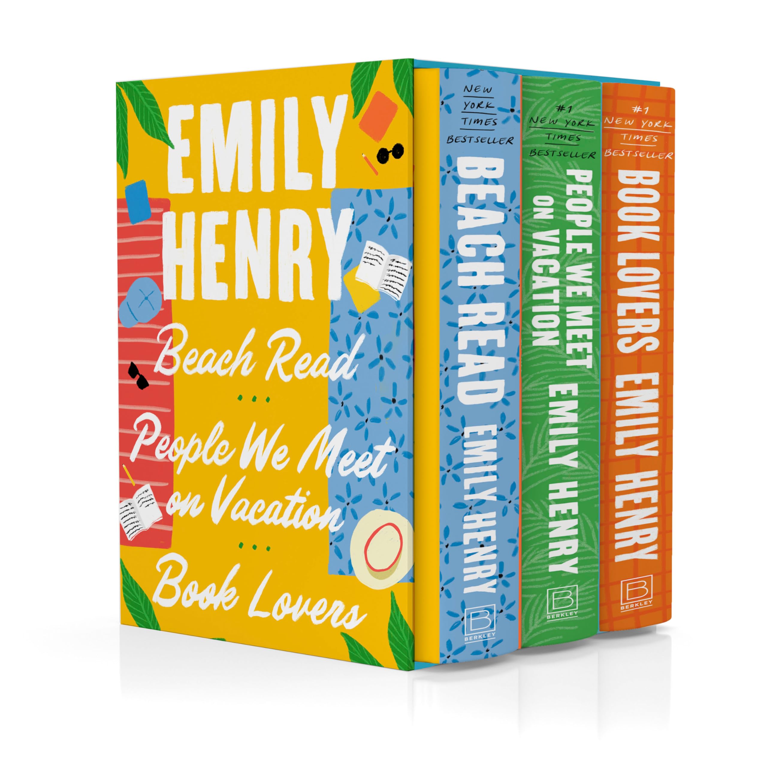 Emily Henry 3-Book Boxed Set: Beach Read, People We Meet on Vacation, Book Lovers — gift idea