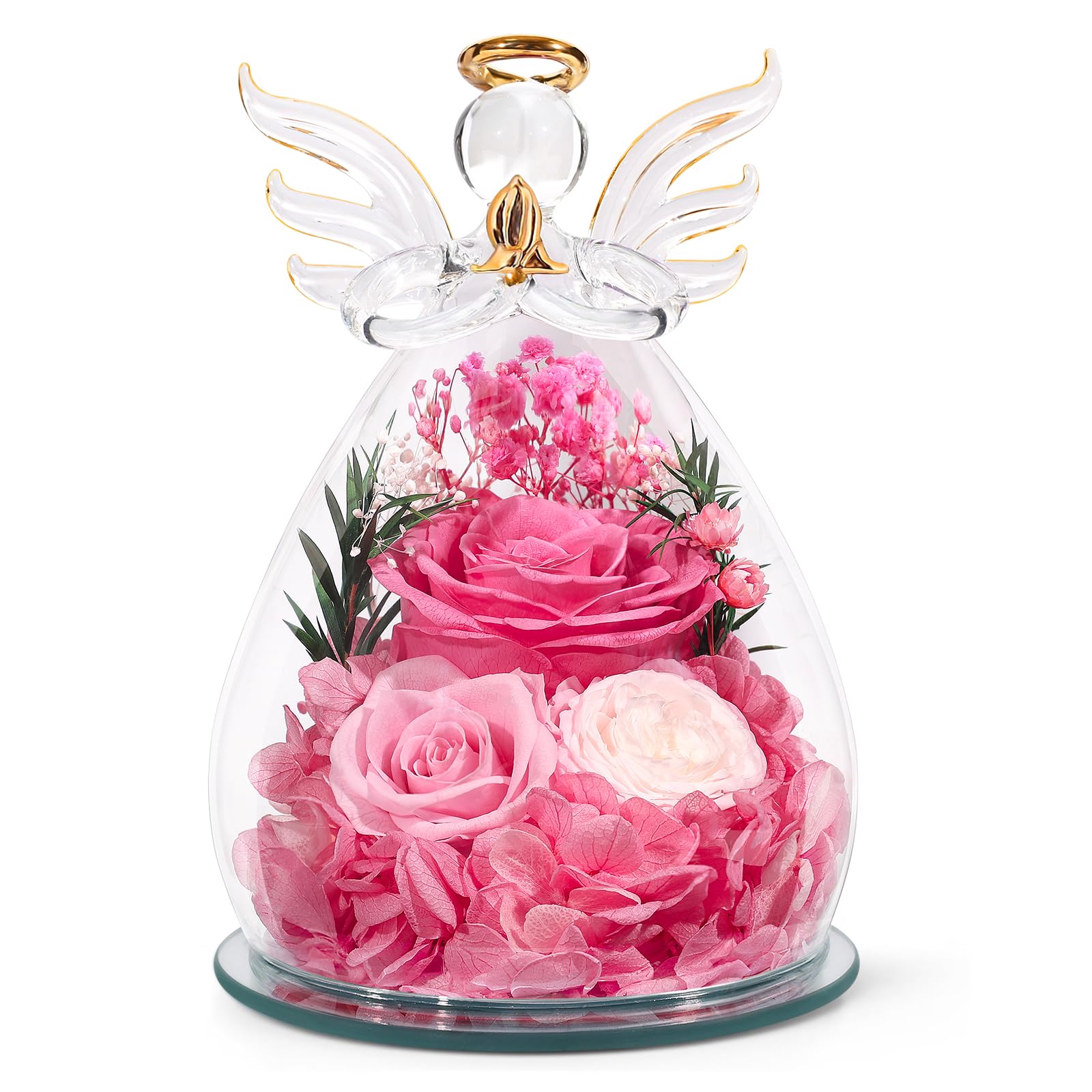 FIACO Preserved Rose Angel in a Glass Dome — gift idea