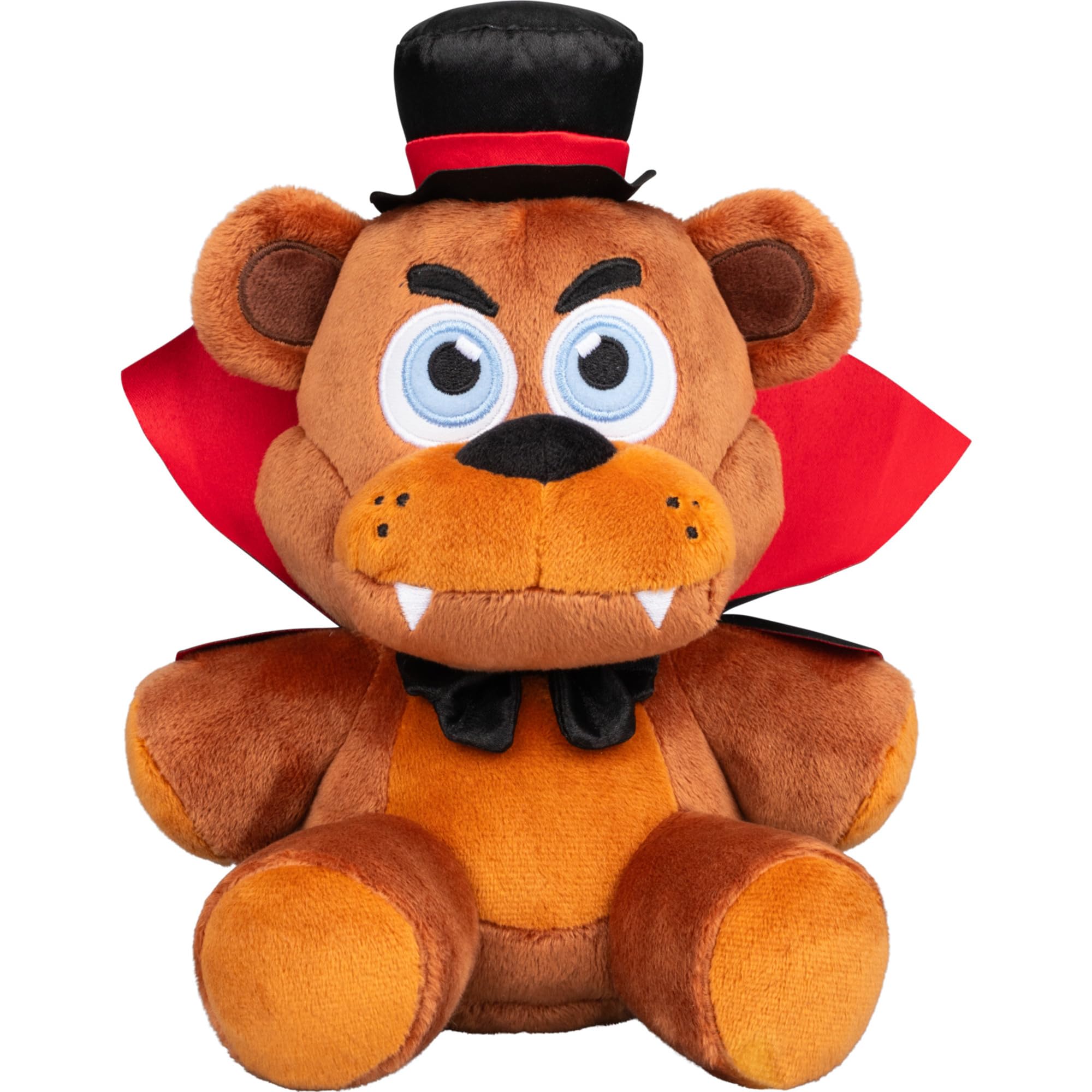 Jazwares Five Nights at Freddy's Halloween Freddy Plush - 8-Inch Stuffie with Vampire Costume and Glow-in-The-Dark Eyes — funny gift