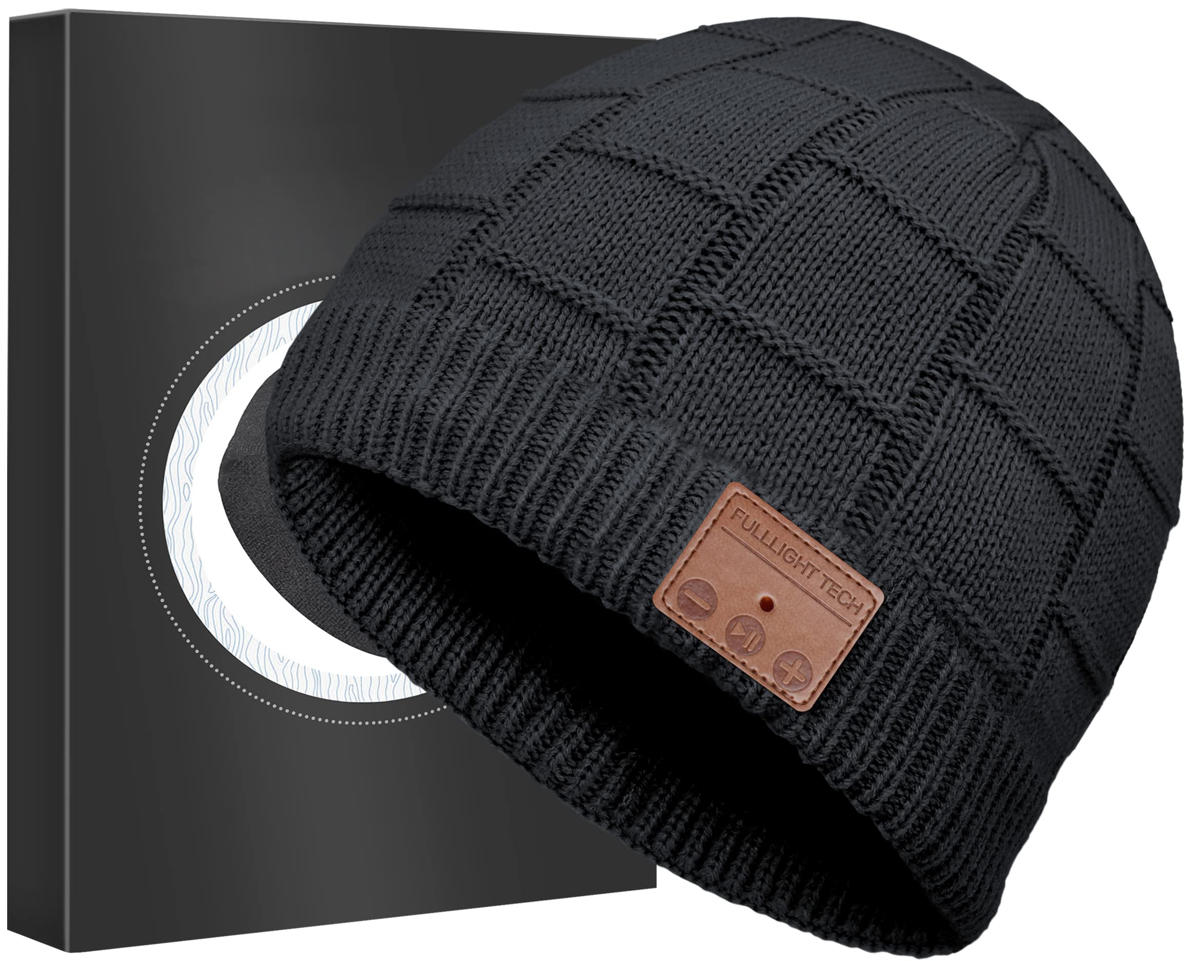 FULLLIGHT Bluetooth Beanie Hat with Built-in Headphones — gift idea