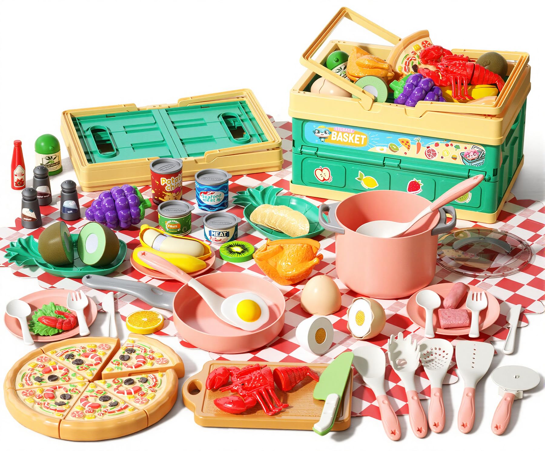 Funpynani 80-Piece Pretend Kitchen and Grocery Set — gift idea