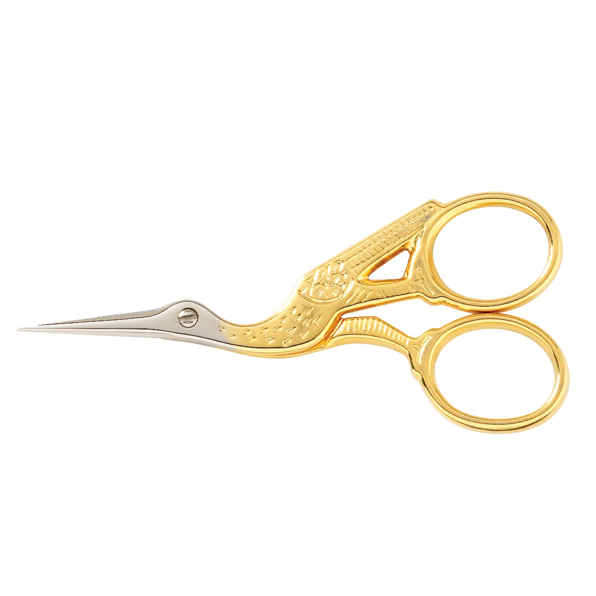 Gingher 3.5-Inch Gold Stork Embroidery Scissors — gift idea