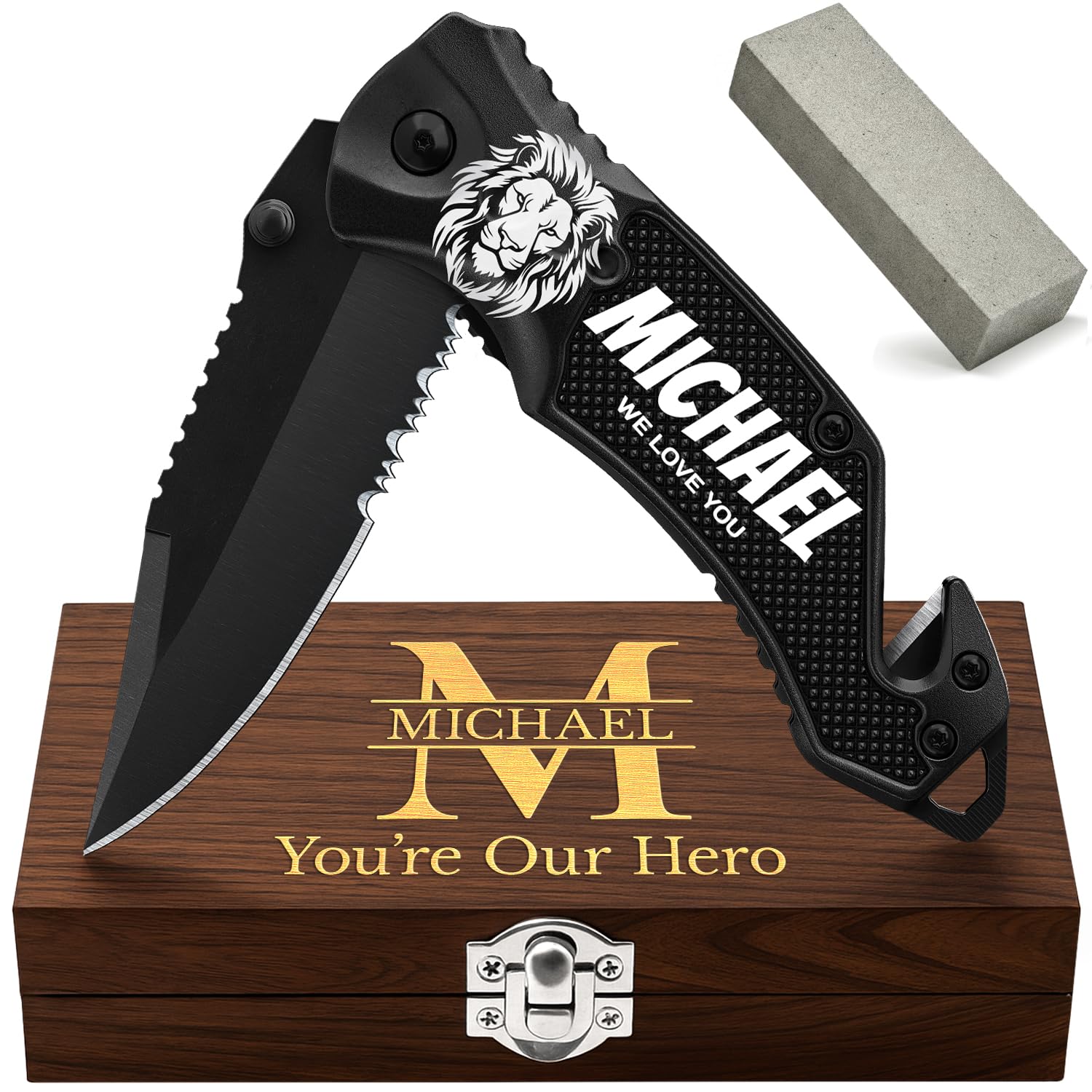 GOOD WORKER custom engraved pocket knife — gift idea
