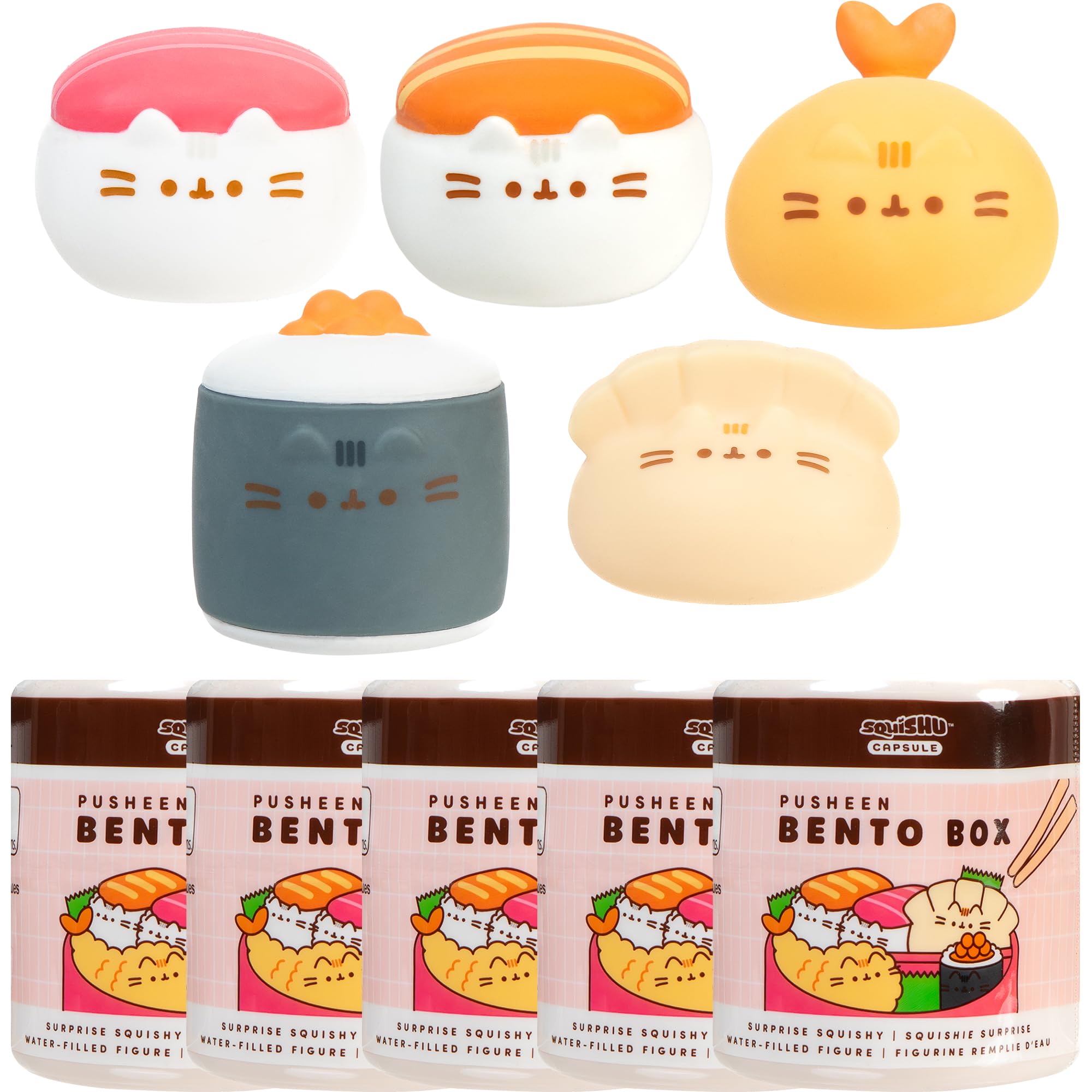 Hamee SquiSHU Pusheen Bento Box Squishies, Series 8 (5 Pack) — gift idea