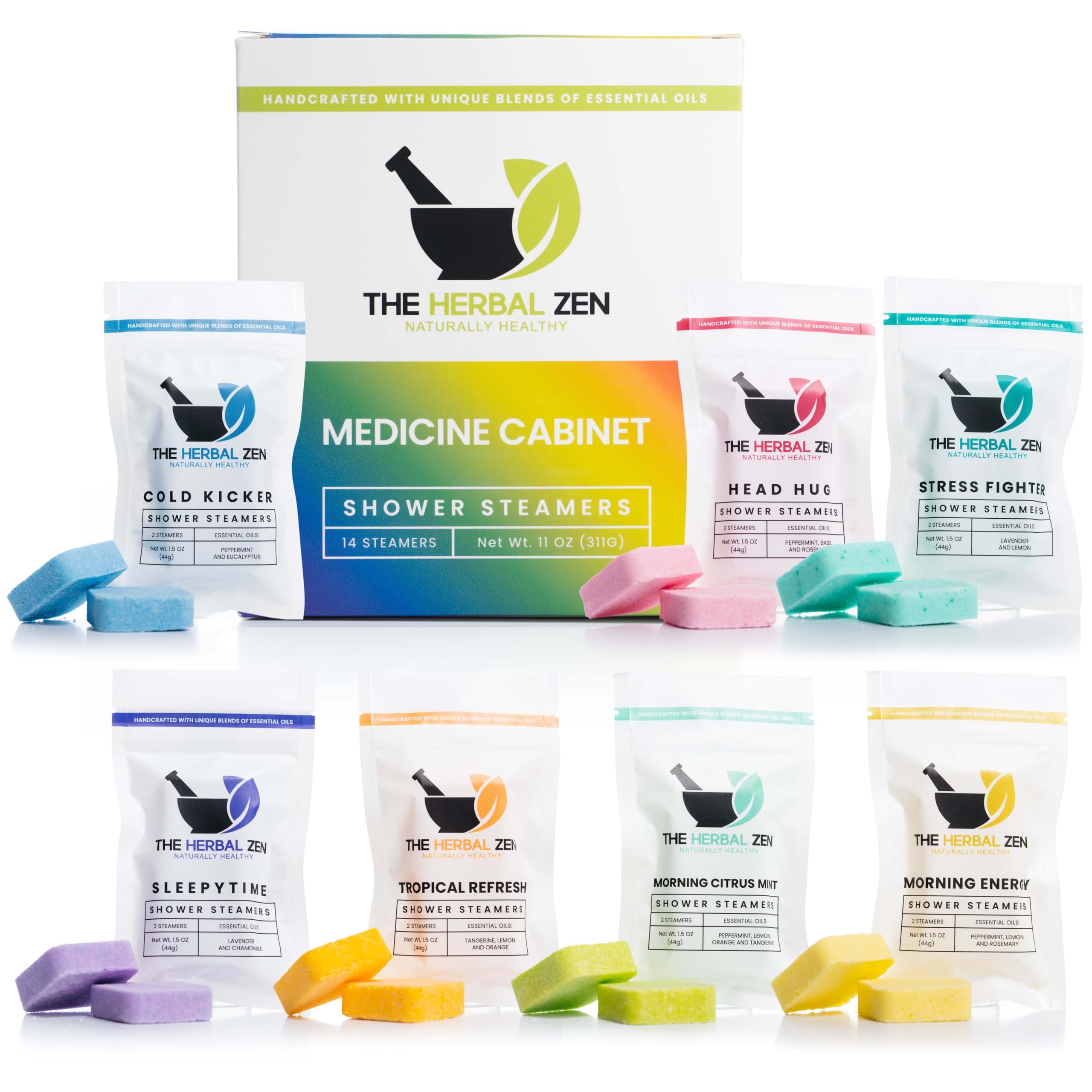 The Herbal Zen Shower Steamers Aromatherapy, 14 Pack — funny and quirky gift