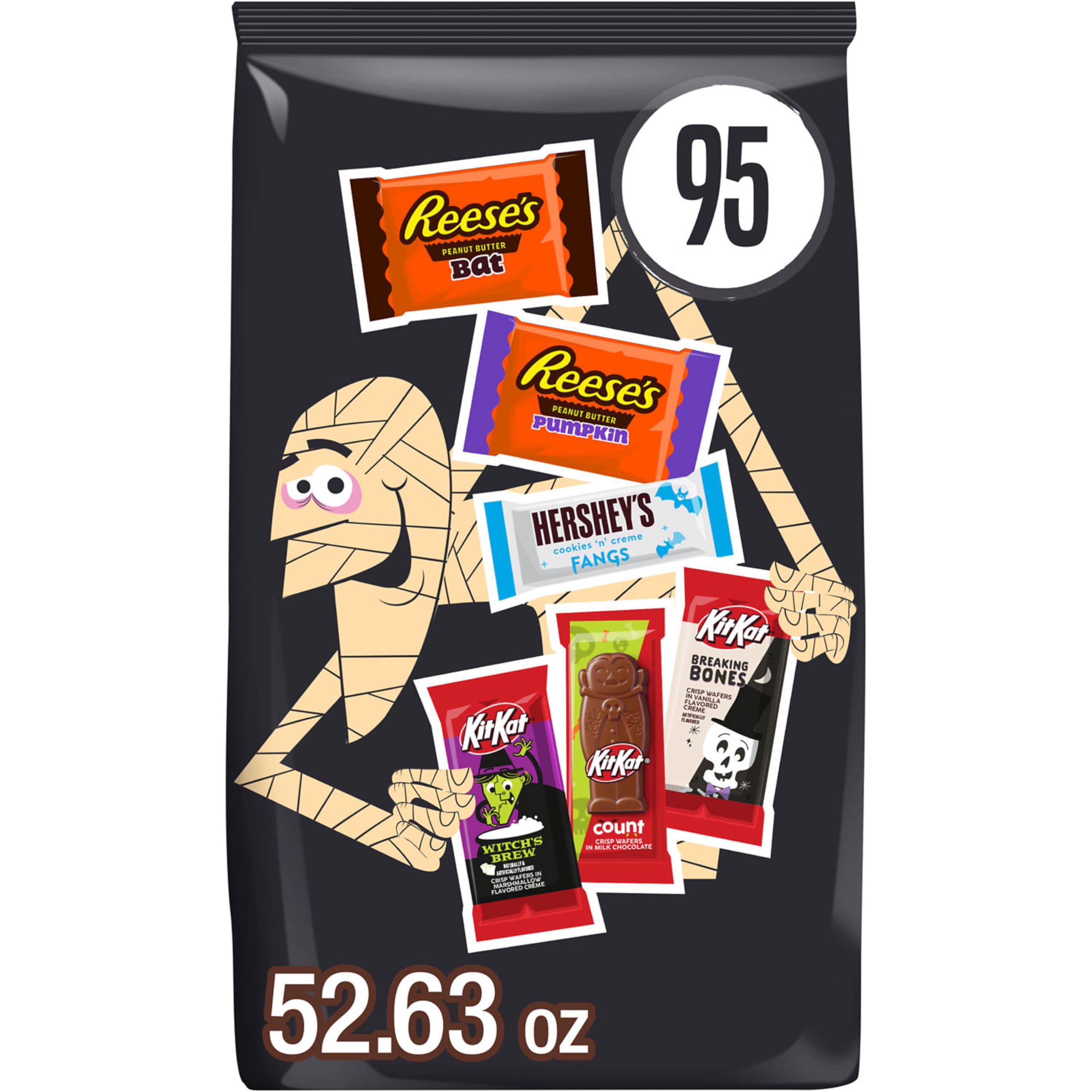 Hershey's Assorted Chocolate Halloween Candy Bulk Variety Pack, 52.63 oz — funny gift