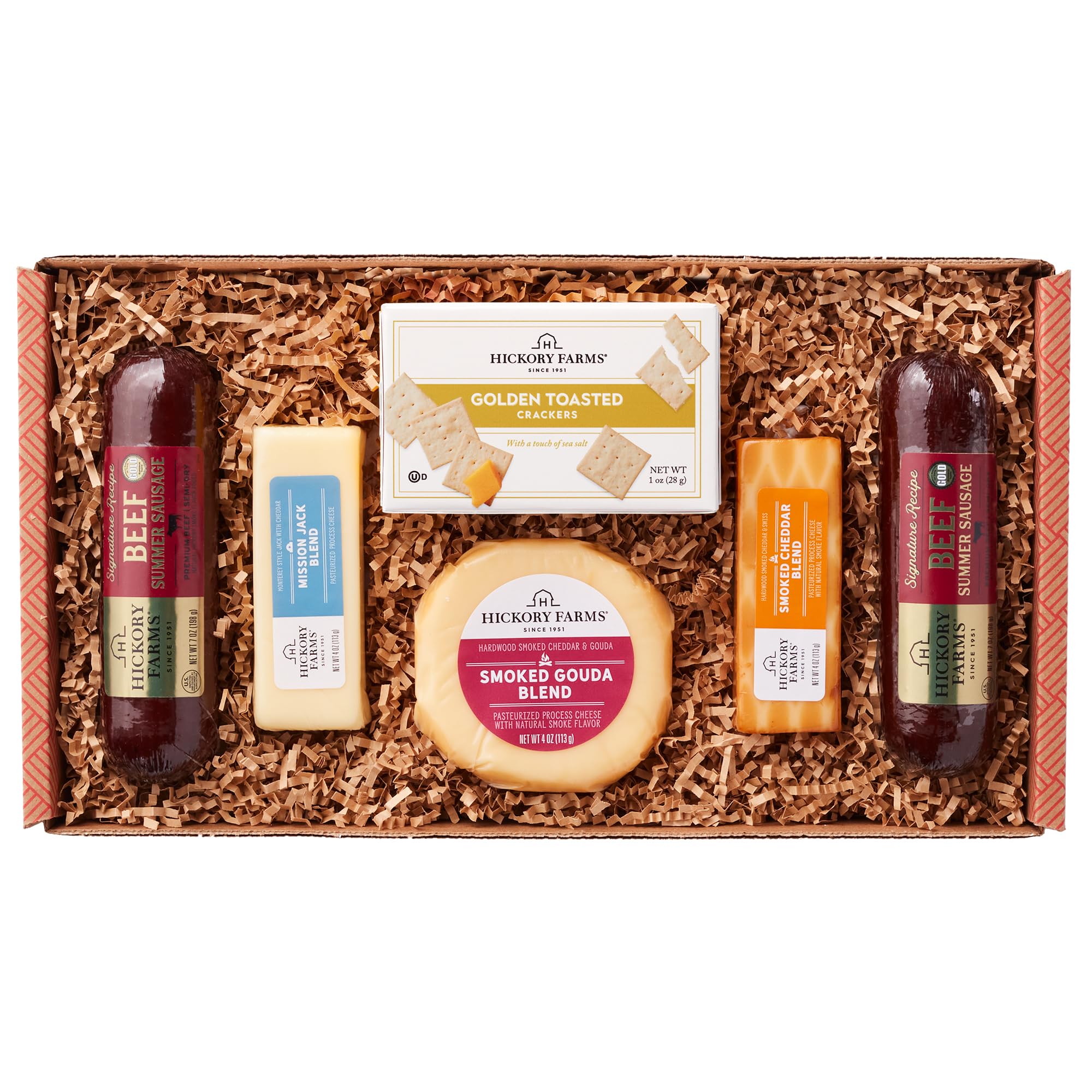 Hickory Farms Signature Beef Meat and Cheese Gift Box, Medium
