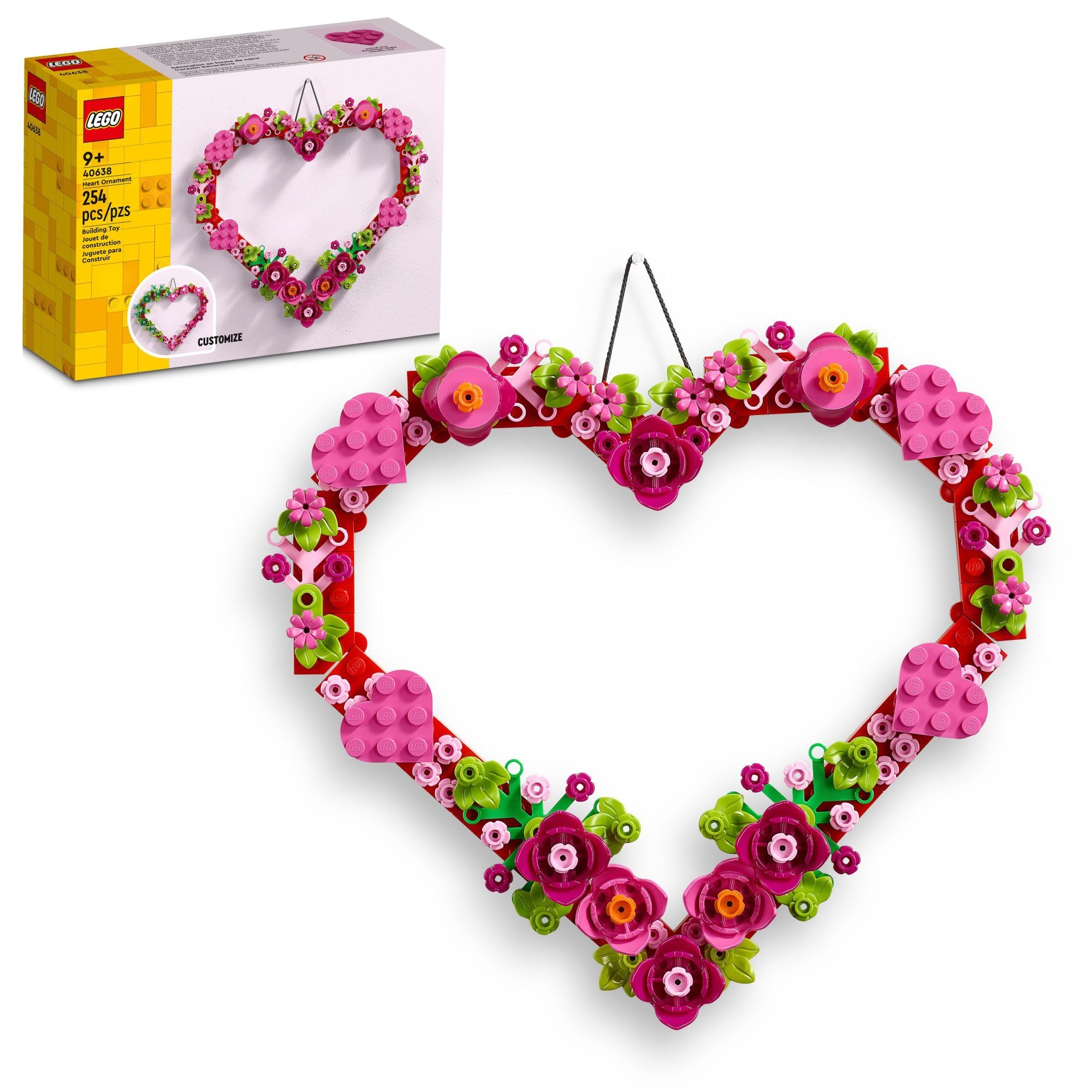 LEGO Heart Ornament — original gift idea