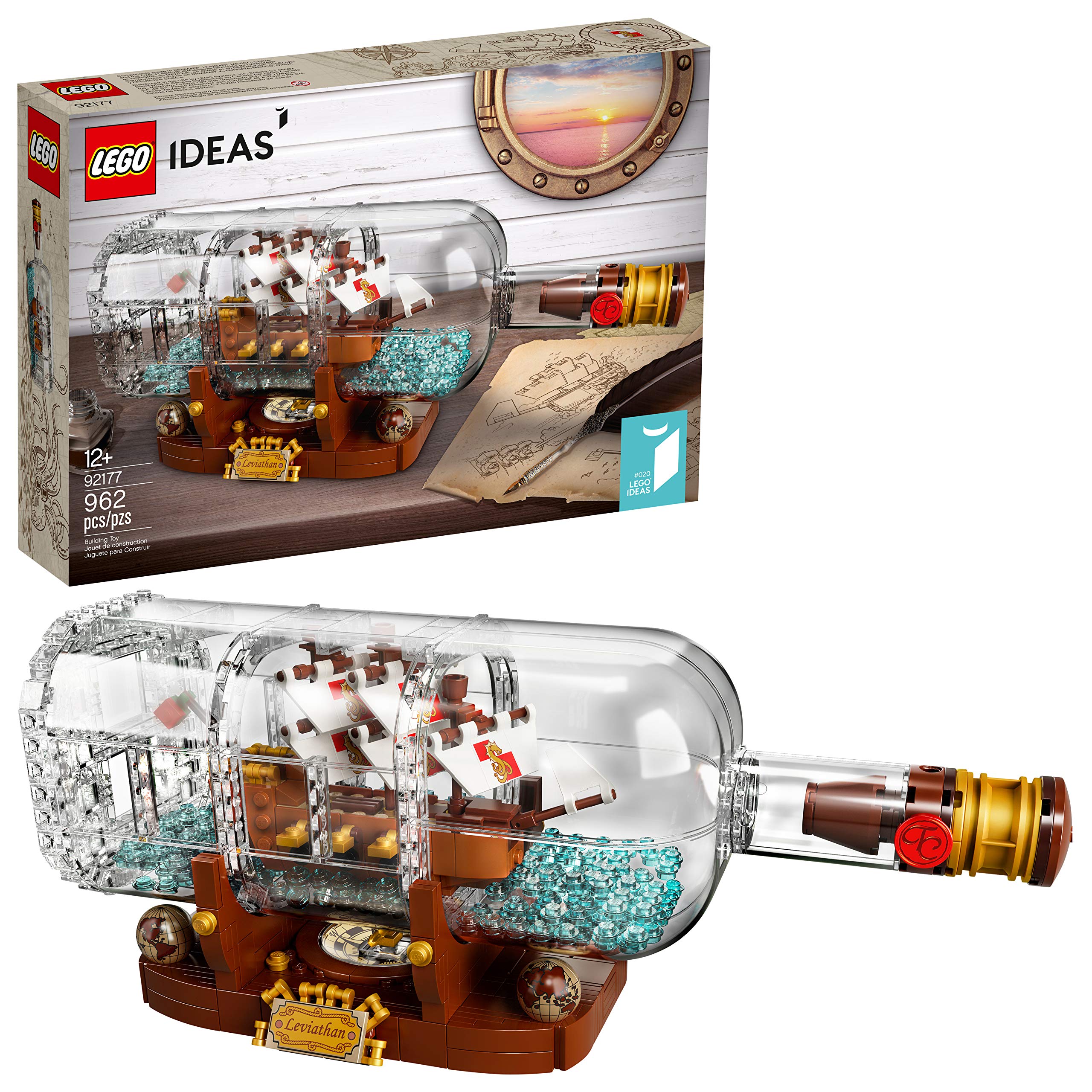LEGO Ideas Ship in a Bottle 92177, 962 Pieces — gift idea