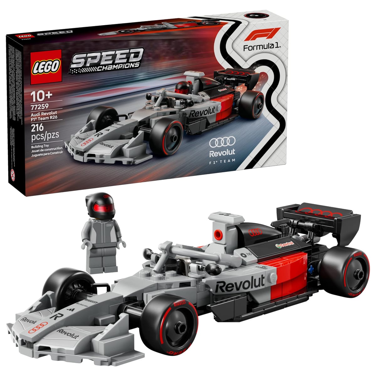 LEGO Speed Champions Audi Revolut F1 Team R26 Race Car (77259) — gift idea