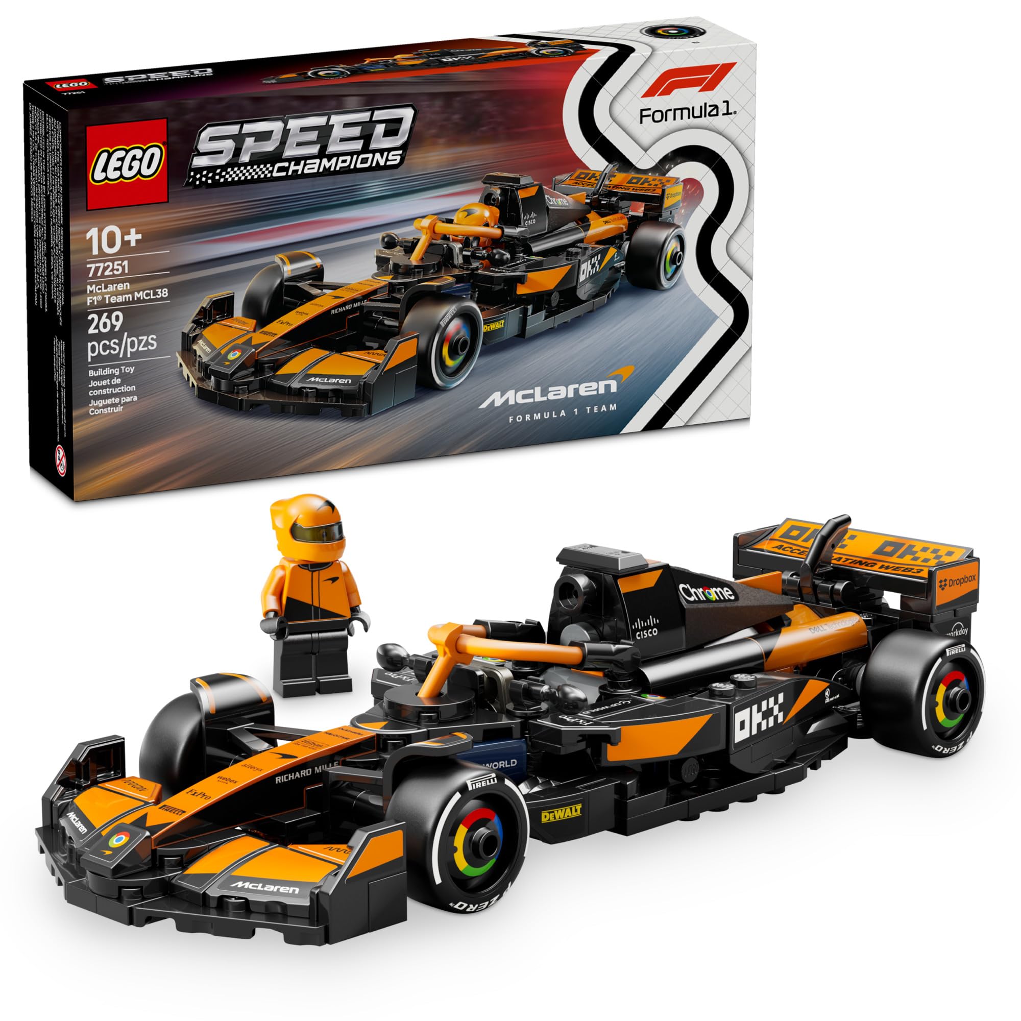 LEGO Speed Champions McLaren F1 Team MCL38 Race Car (77251) — funny and quirky gift