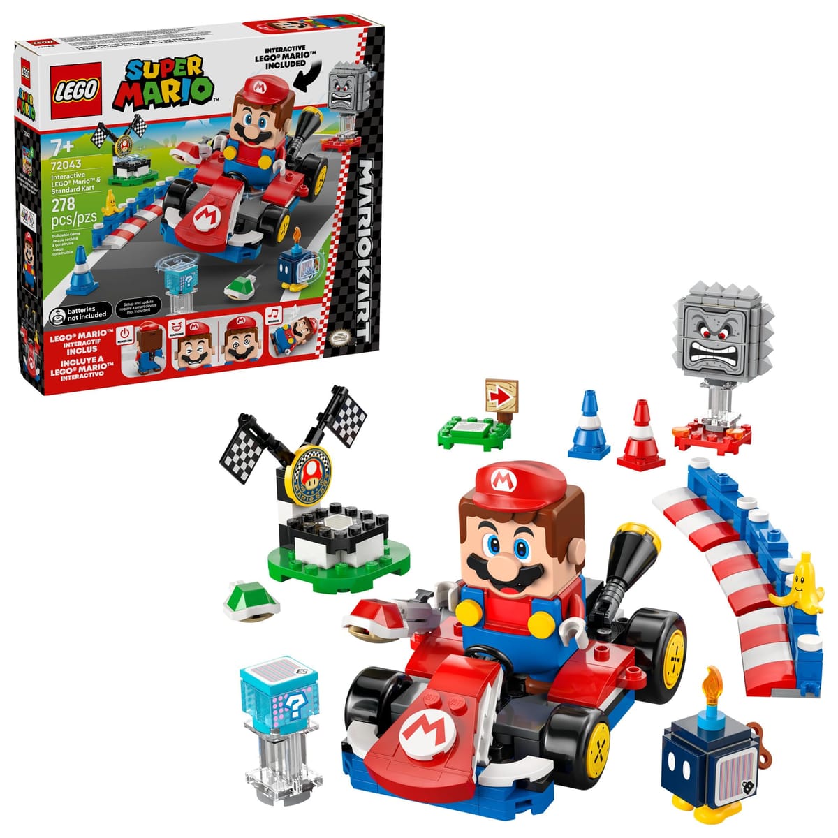 LEGO Super Mario: Mario Kart, Interactive Mario & Standard Kart (72043) — gift idea
