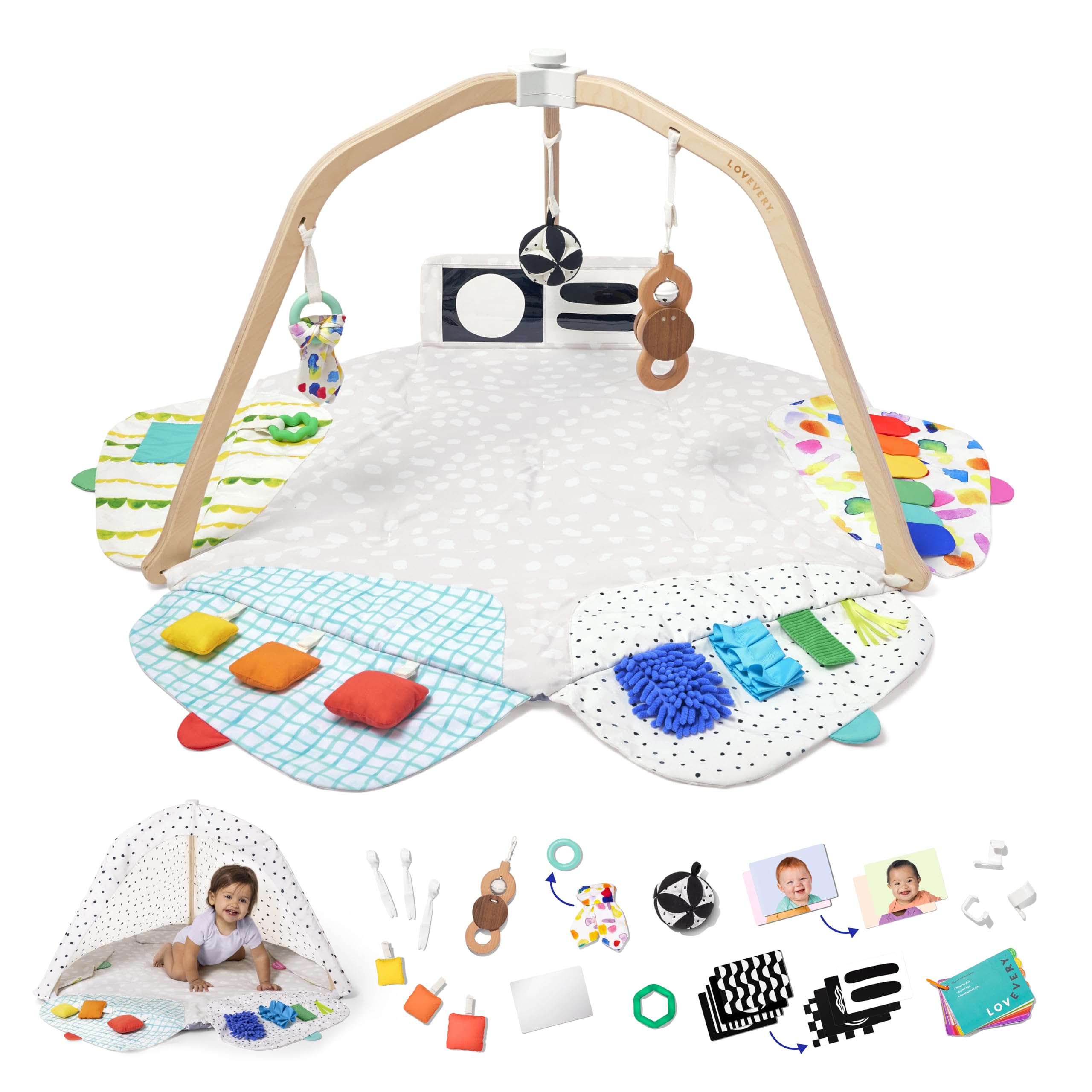 Lovevery The Play Gym, 5-Stage Baby Activity Gym — gift idea