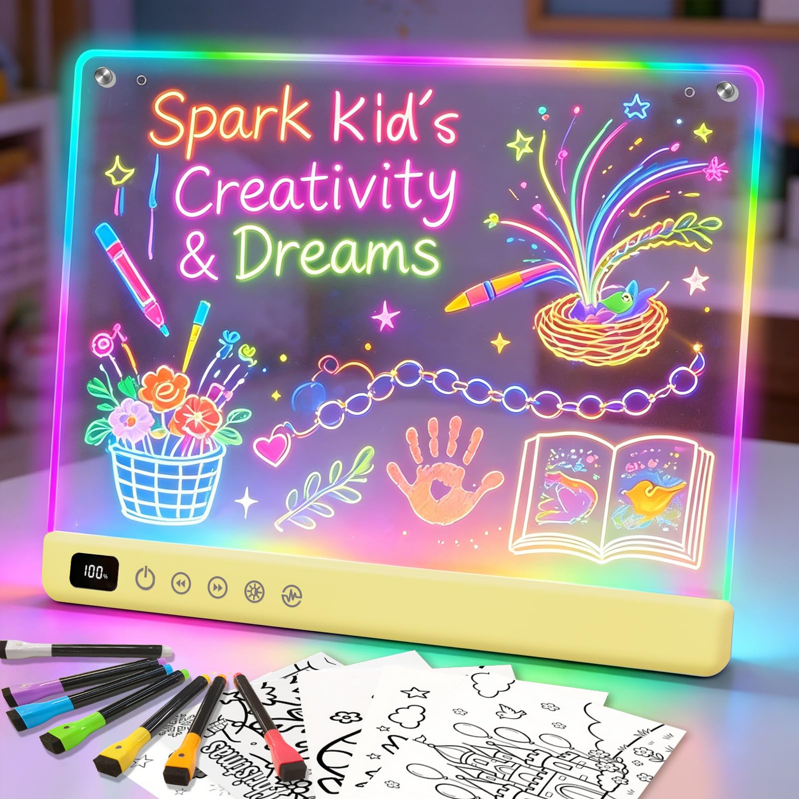 Lumiboard 16-Inch Rechargeable LED Drawing Board — gift idea