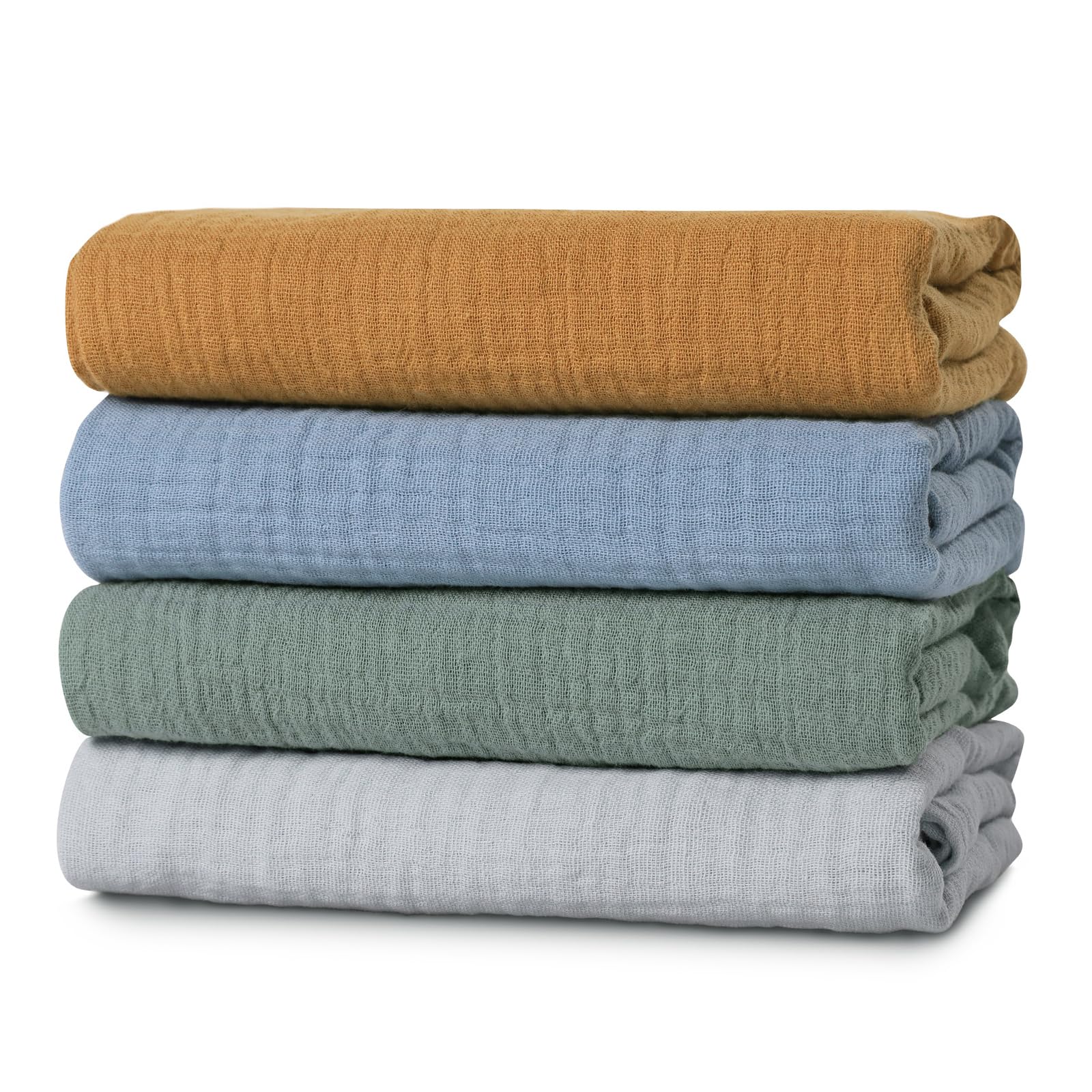 LYRICHOM BABY Muslin Swaddle Blankets, 4-Pack — gift idea
