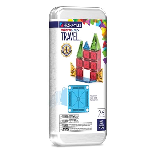 MAGNA-TILES microMAGS 26-Piece Travel Magnetic Construction Set — funny and quirky gift