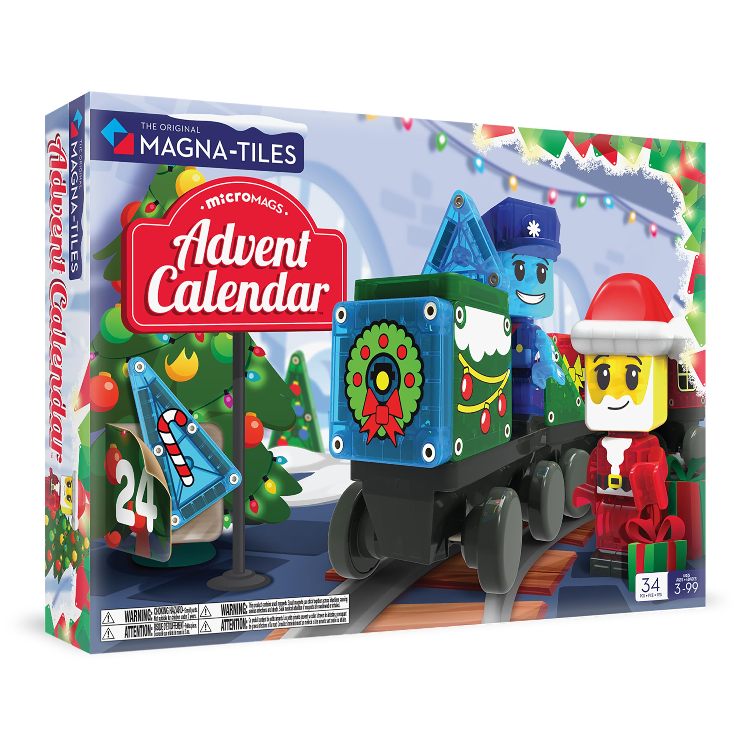 MAGNA-TILES microMAGS Advent Calendar, 34 Pieces — gift idea