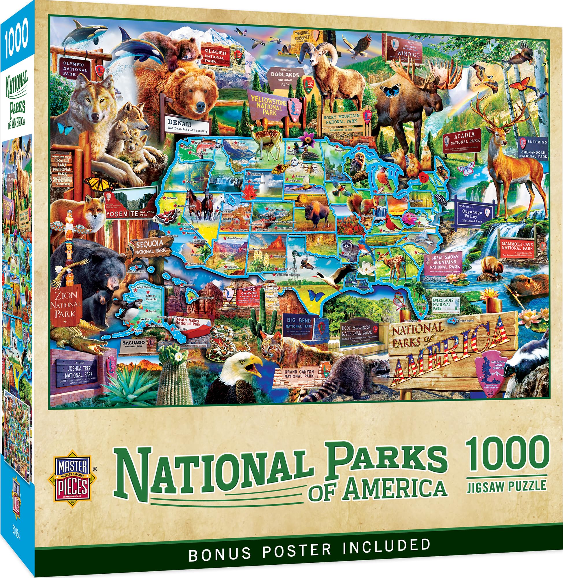 MasterPieces National Parks of America 1000-Piece Puzzle — gift idea
