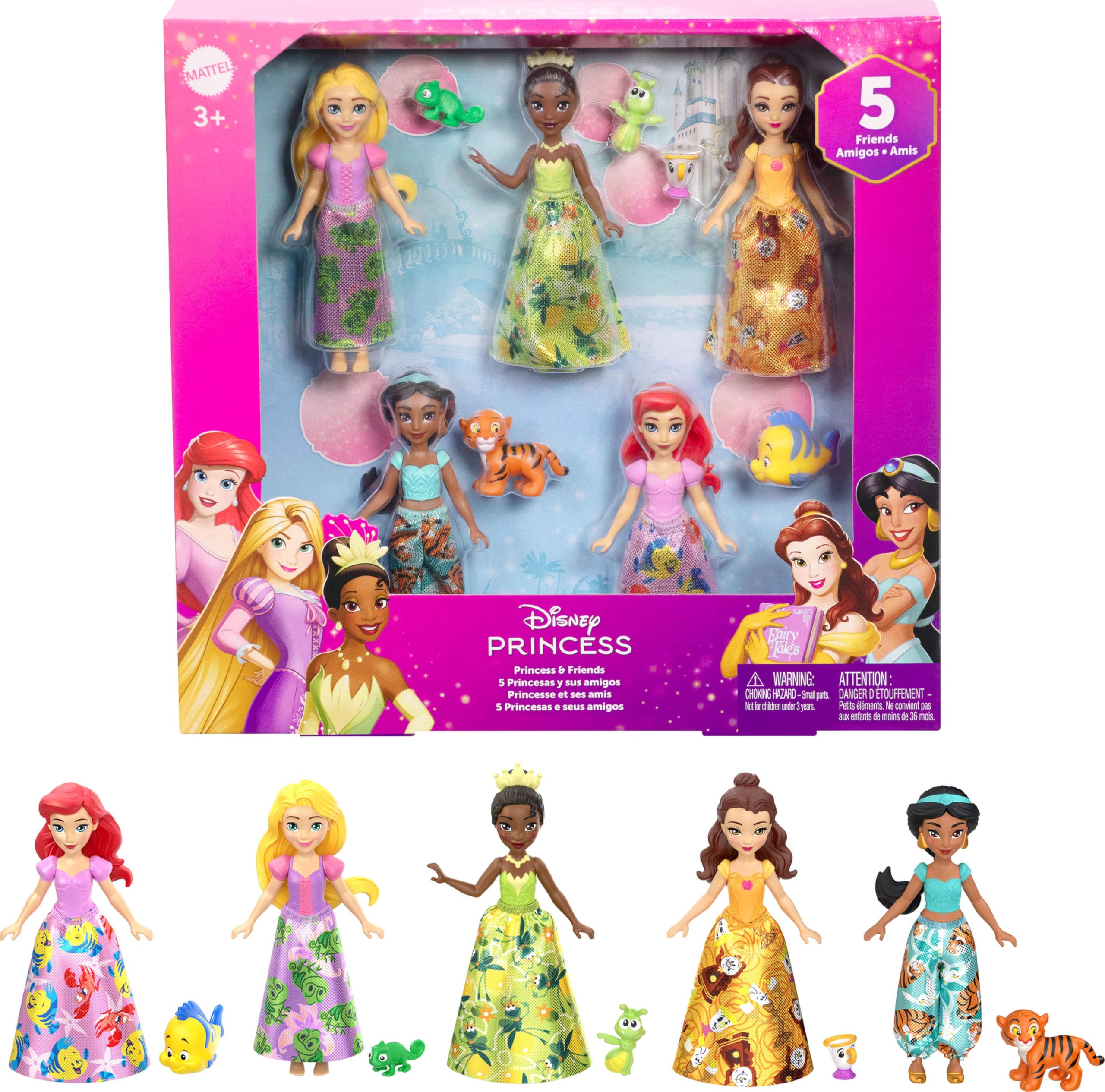 Mattel Disney Princess & Friends 5-Pack of Small Dolls — funny and quirky gift