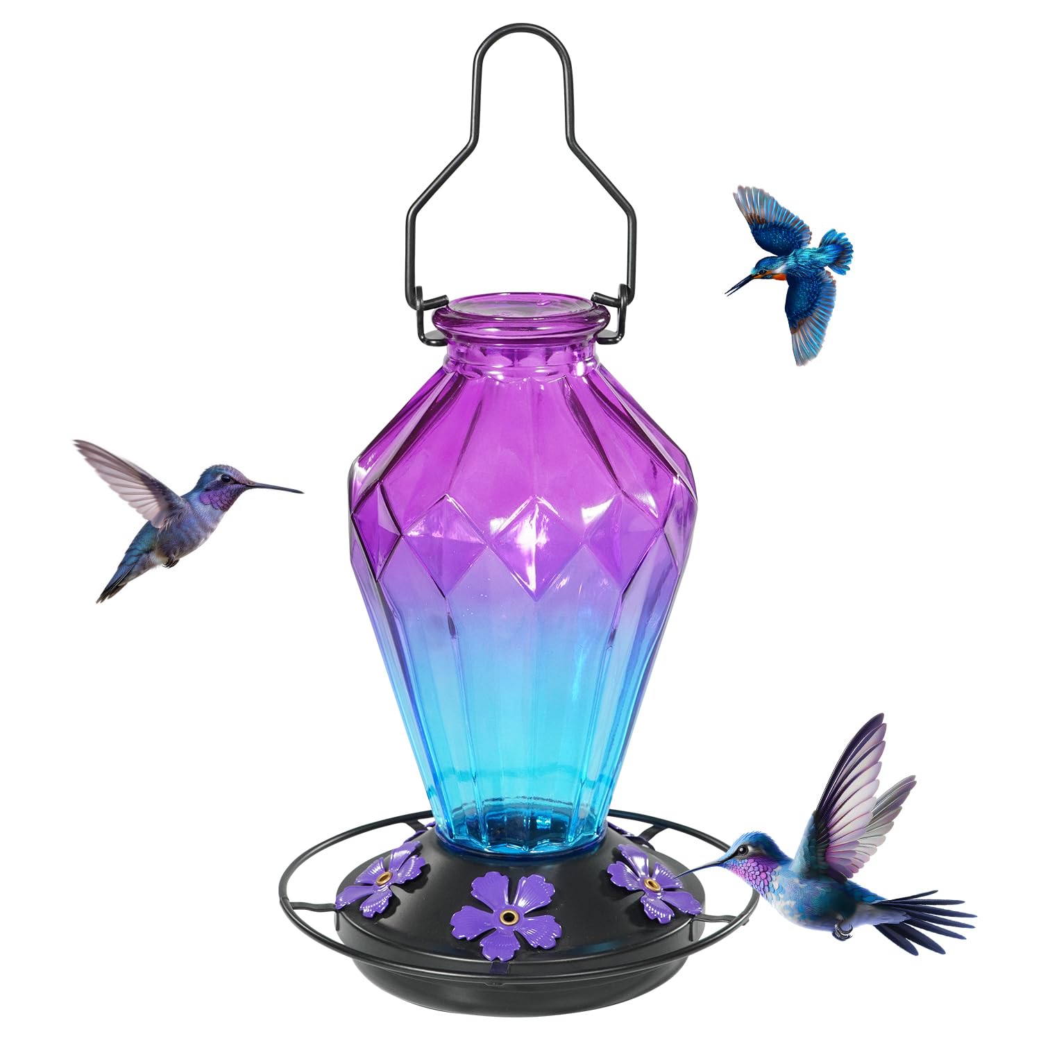 MCHBF Glass Hummingbird Feeder, 25 oz — gift idea