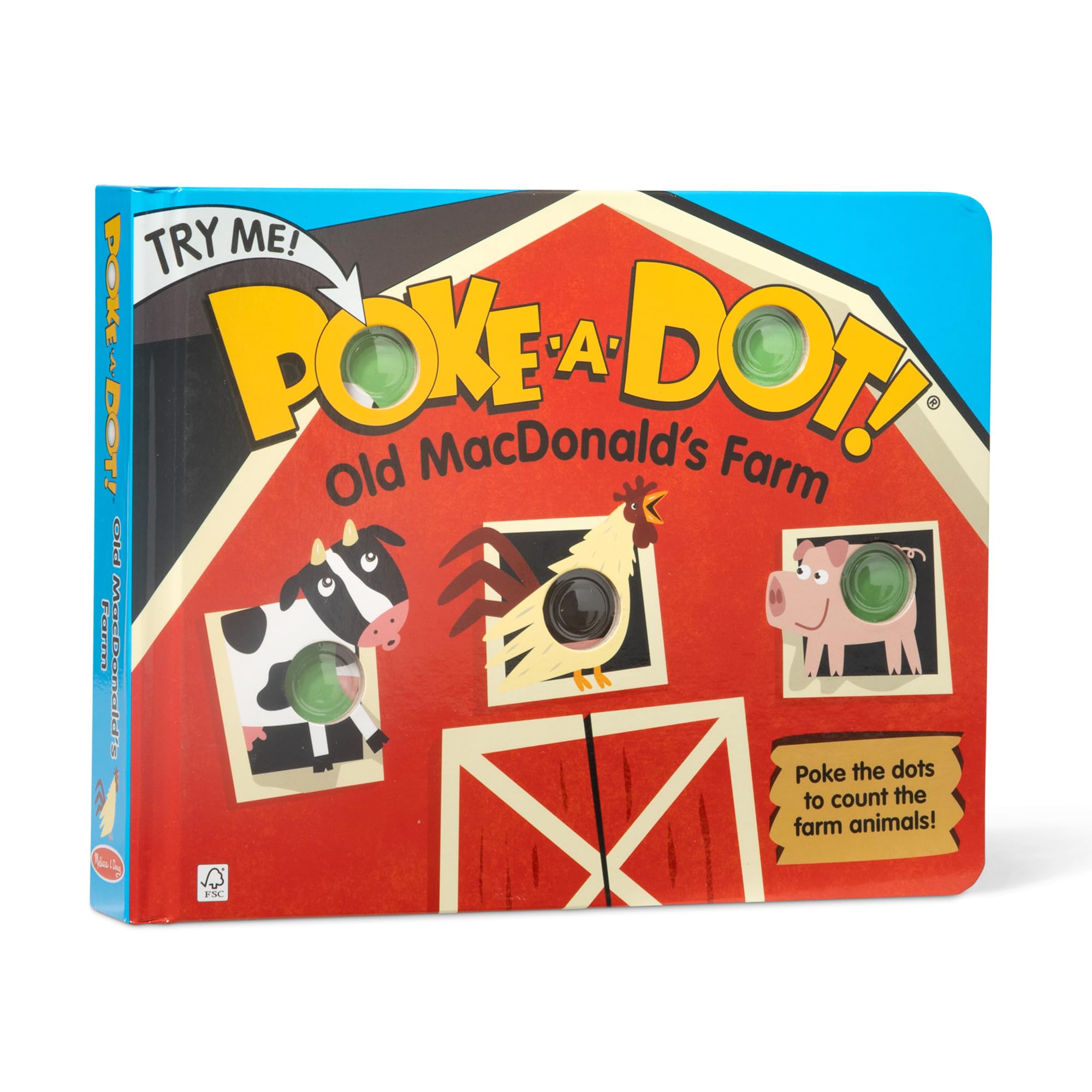 Melissa & Doug Poke-a-Dot Old MacDonald's Farm Board Book — funny and quirky gift