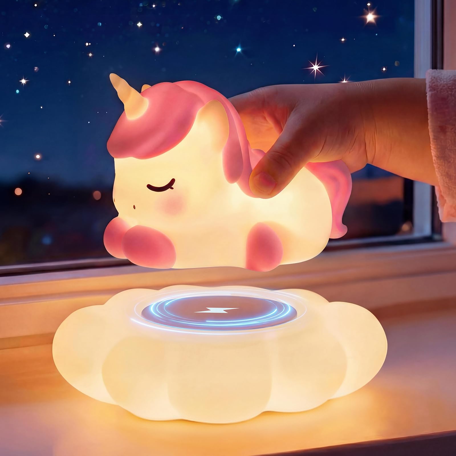Mewaii Squishy Cloud Unicorn Night Light — gift idea