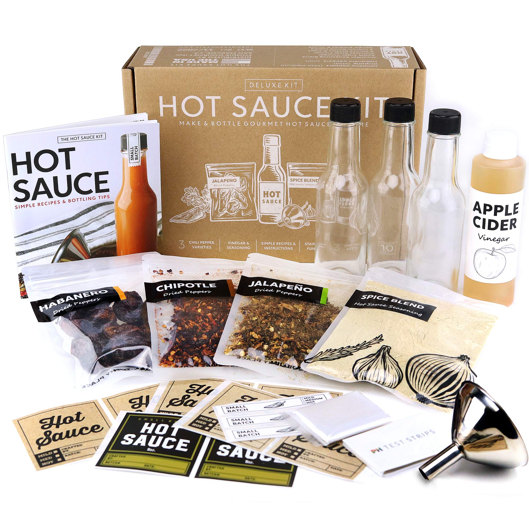 Millhouse Spice Deluxe Hot Sauce Making Kit, 3 Peppers