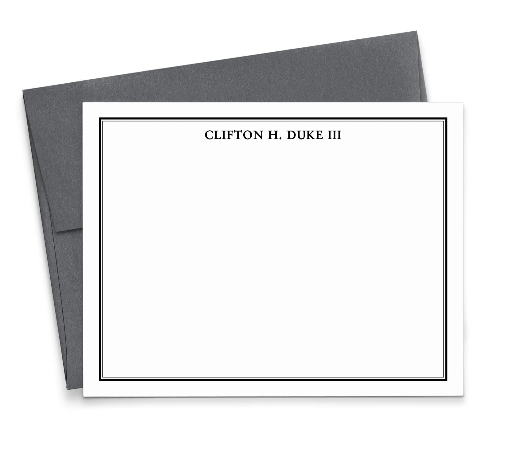 Modern Pink Paper Personalized Men's Stationery Set — gift idea