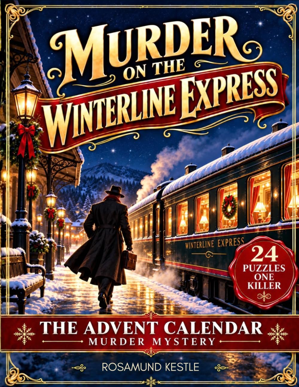 Murder on the Winterline Express: A Murder Mystery Advent Calendar Book