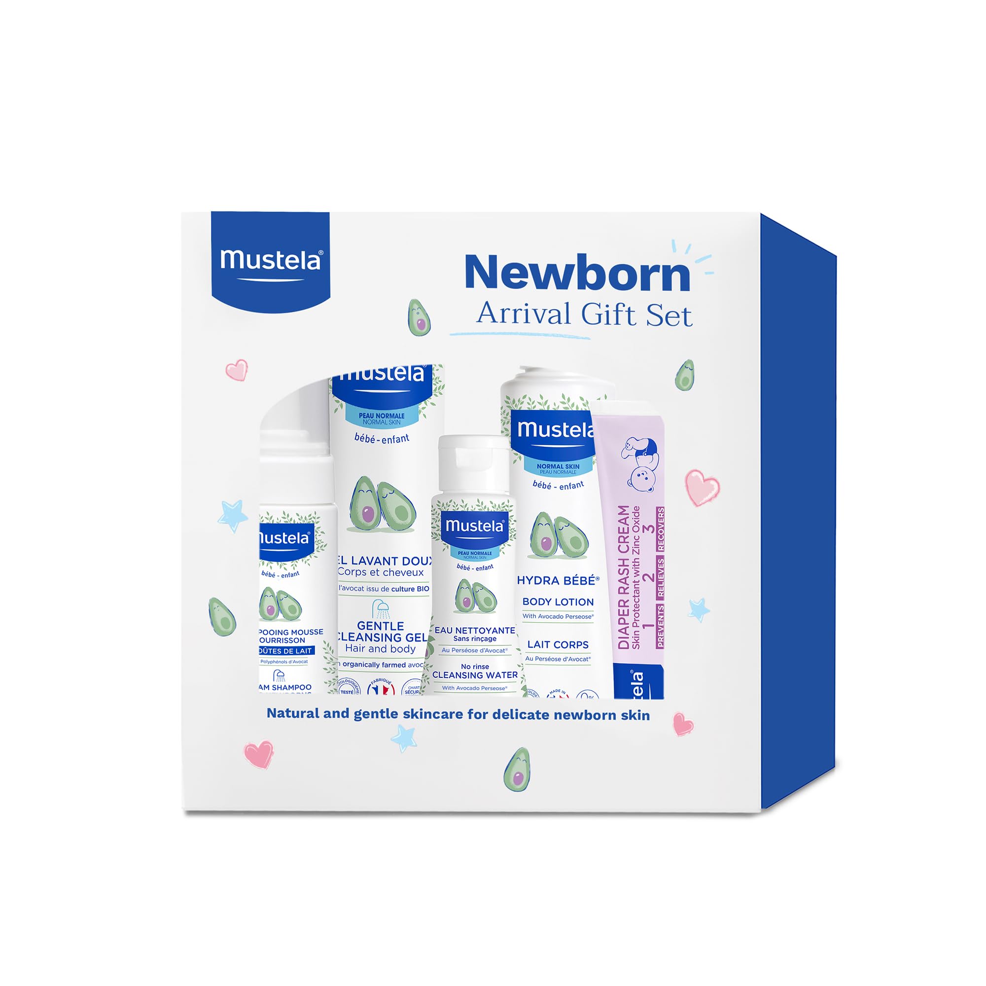 Mustela Newborn Arrival Gift Set (5-Piece Baby Skincare) — funny gift