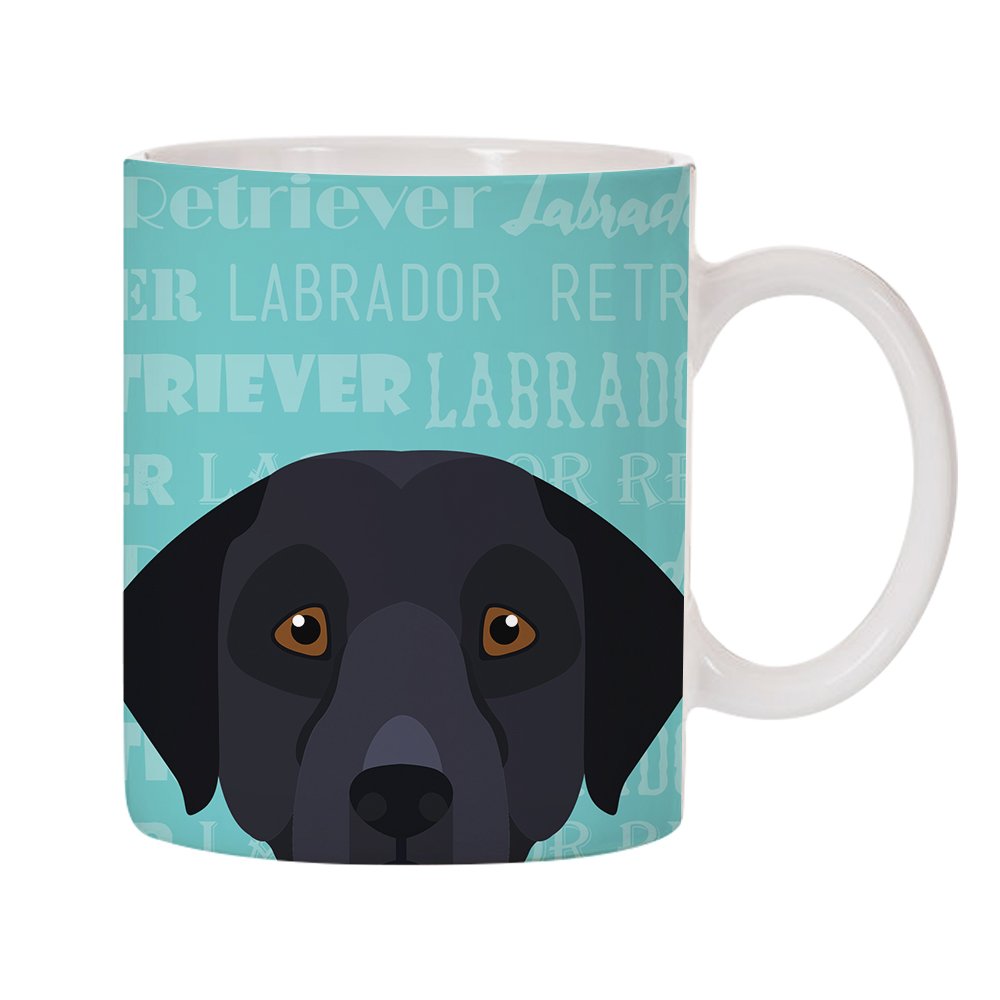 Mystic Sloth Black Labrador Coffee Mug, 11 oz — gift idea