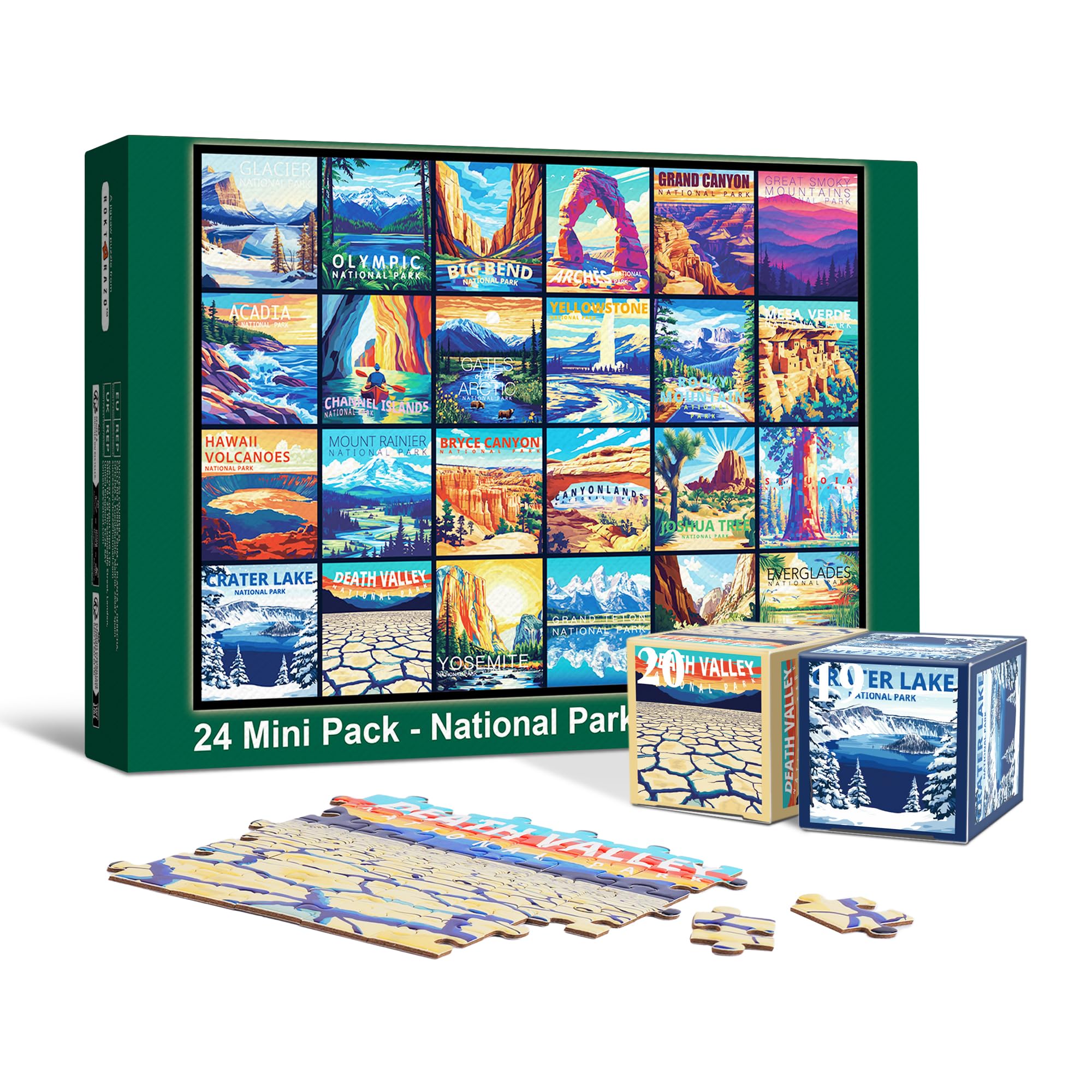 National Parks Advent Calendar Puzzle, 1000 Pieces in 24 Daily Packs — gift idea