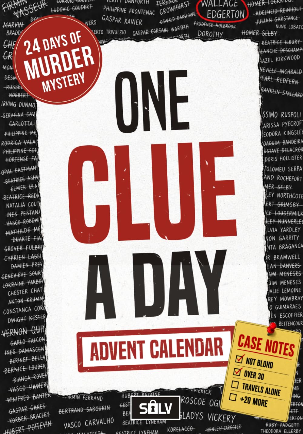 One Clue A Day: A Murder Mystery Advent Calendar Puzzle Book — gift idea