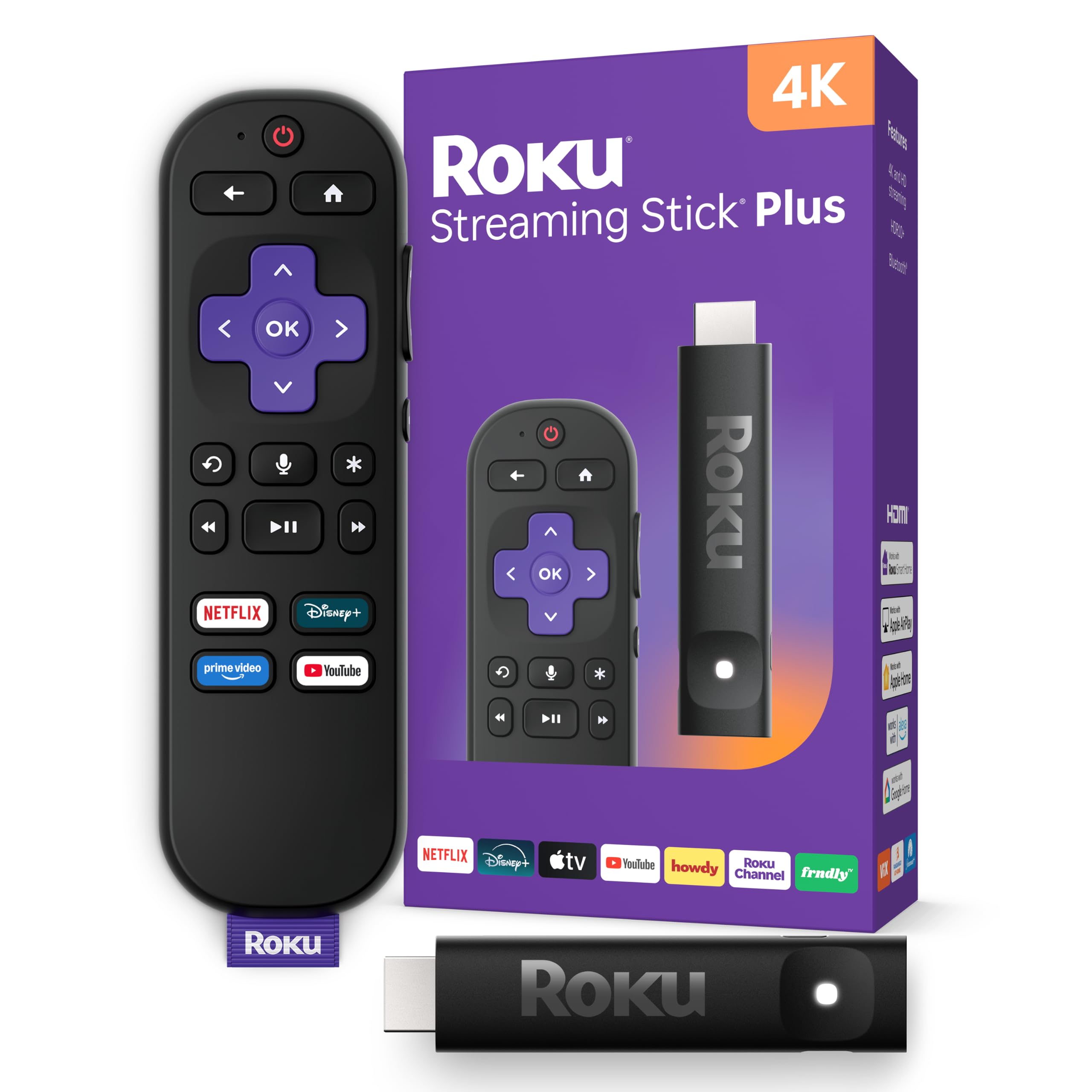 Roku Streaming Stick Plus with Voice Remote, 4K and HDR10+ — funny gift