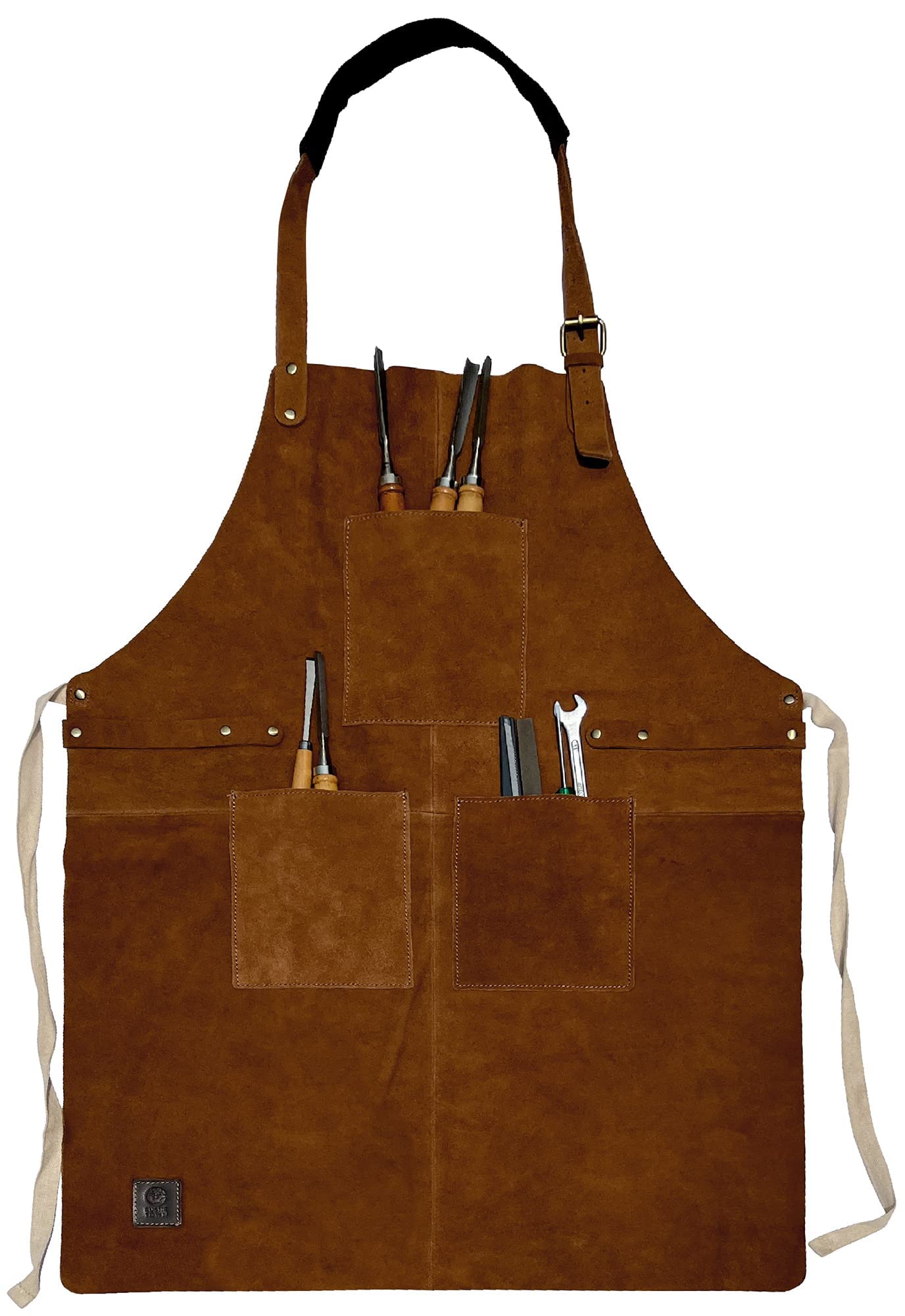Rustic Town Full Grain Leather Grill and Workshop Apron — gift idea
