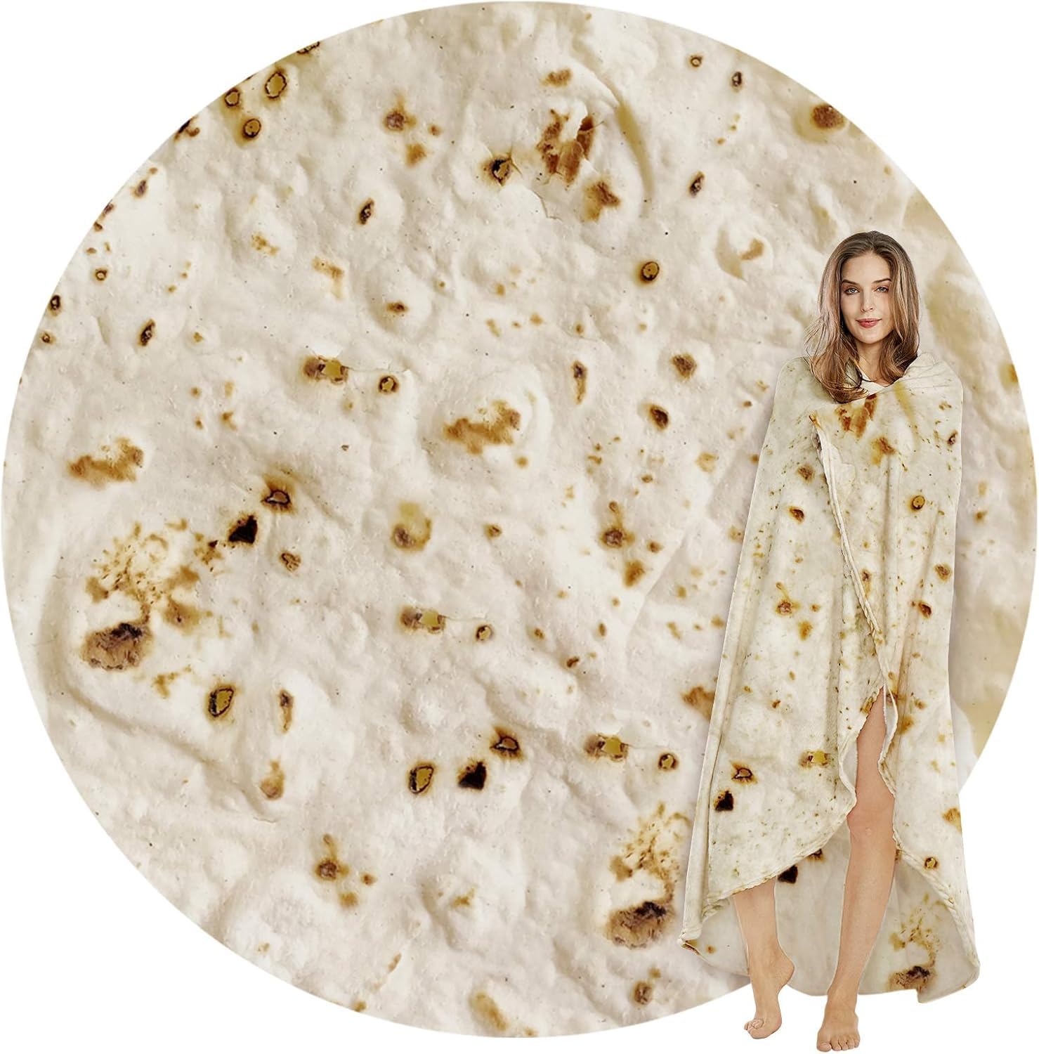 SeaRoomy Burrito Tortilla Blanket, 60 Inches — gift idea