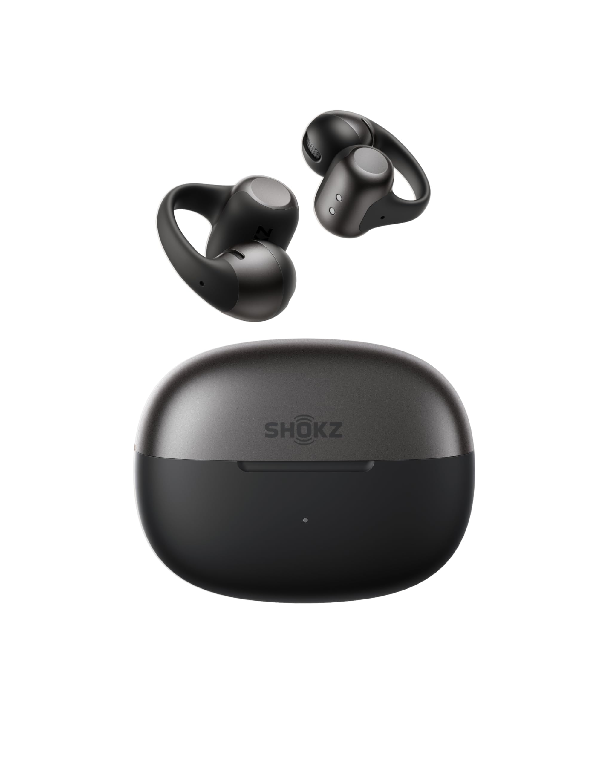 SHOKZ OpenDots 2 Open-Ear Clip-On Earbuds (Black) — gift idea