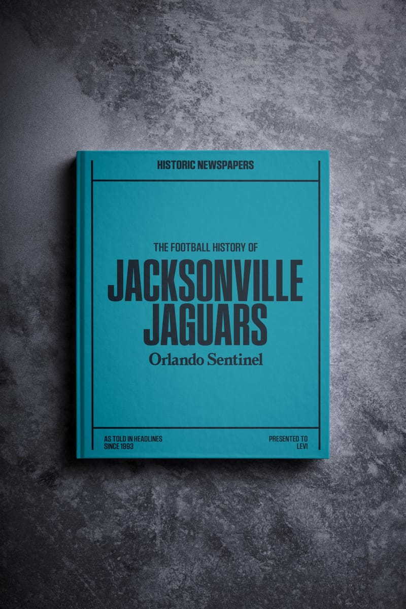 Signature Gifts Football Personalized History Book — gift idea