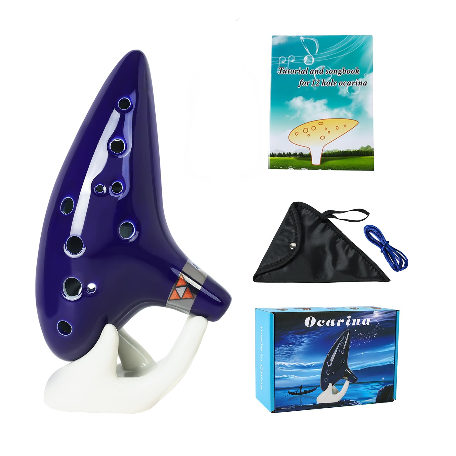 Silunkia Zelda Ocarina 12 Holes Alto C Tone with Song Book — original gift idea