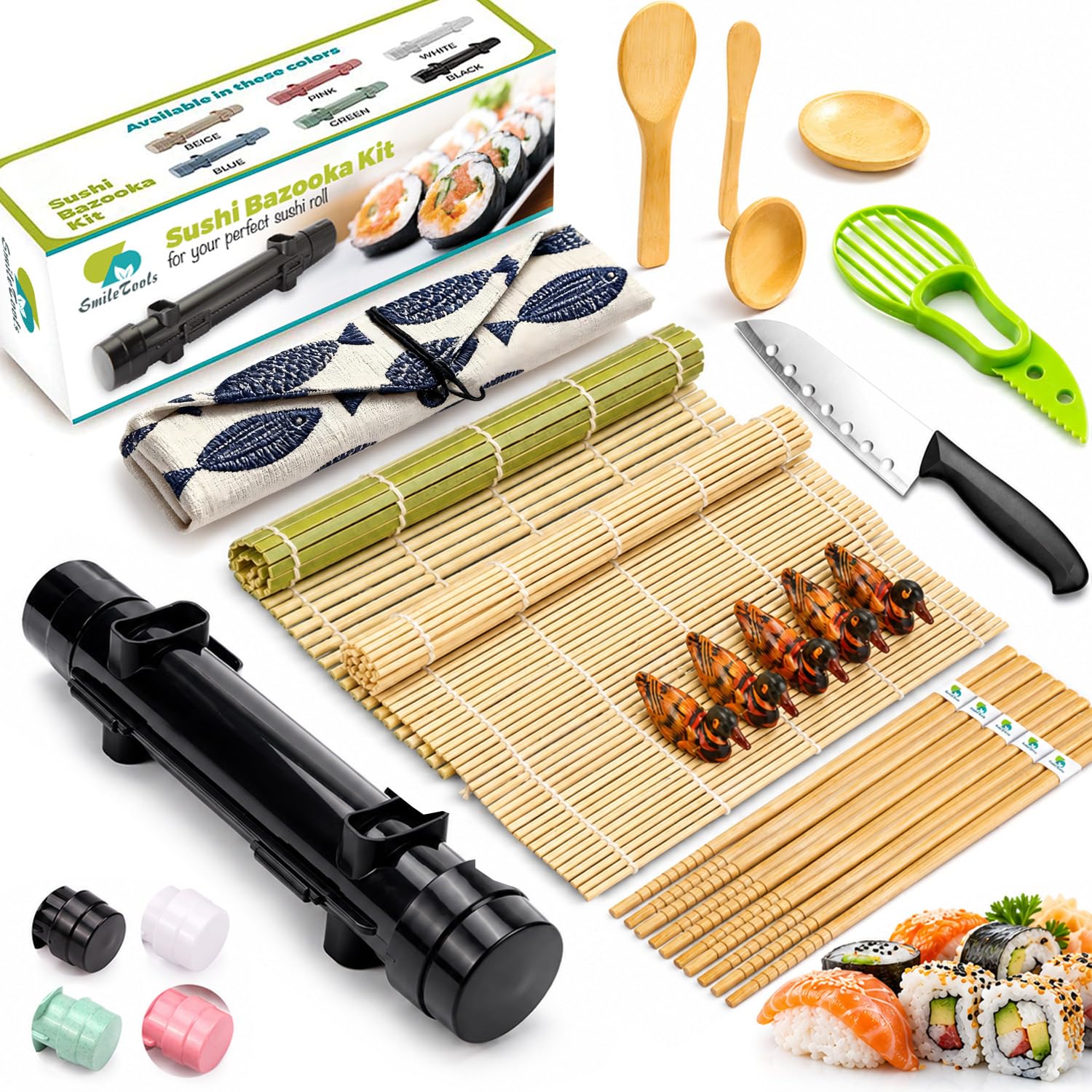 SmileTools 22-Piece Sushi Making Kit — gift idea