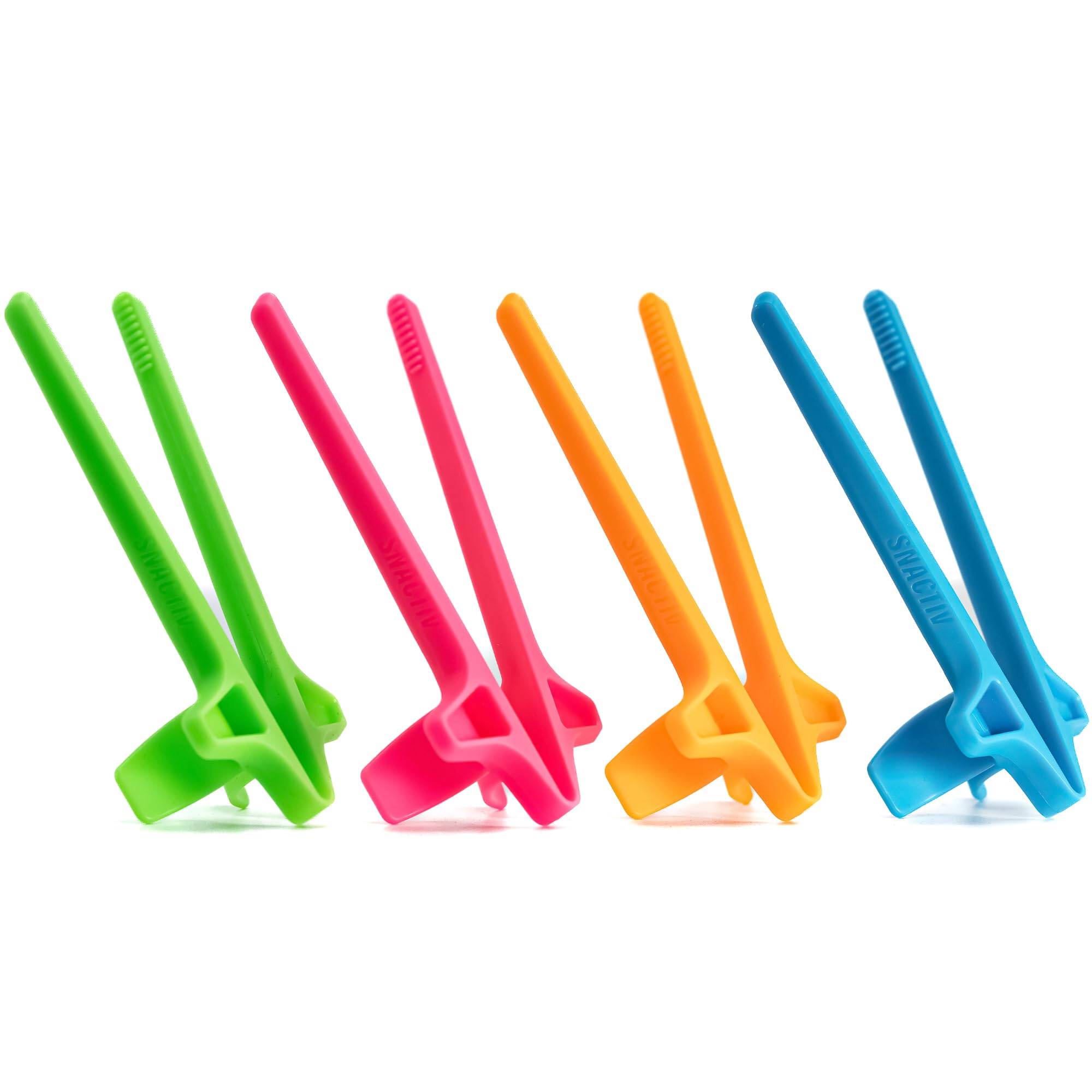 SNACTIV LITE Finger Chopsticks for Gamers 4PC NEON Bundle — funny and quirky gift
