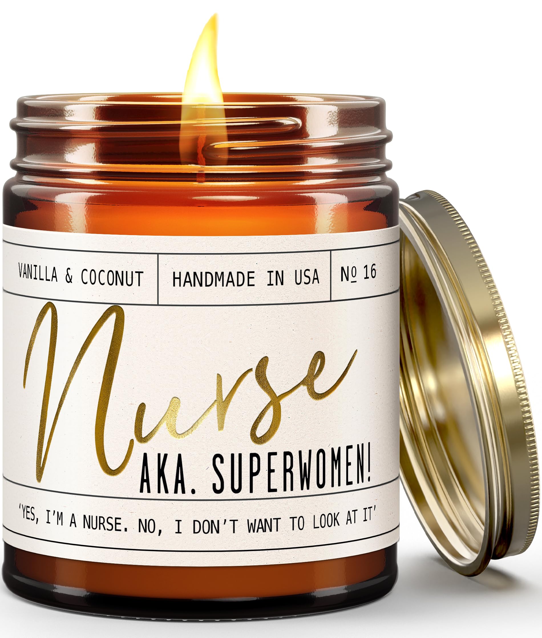 Soy and Sass 'Nurse AKA Superwoman' Soy Candle — gift idea