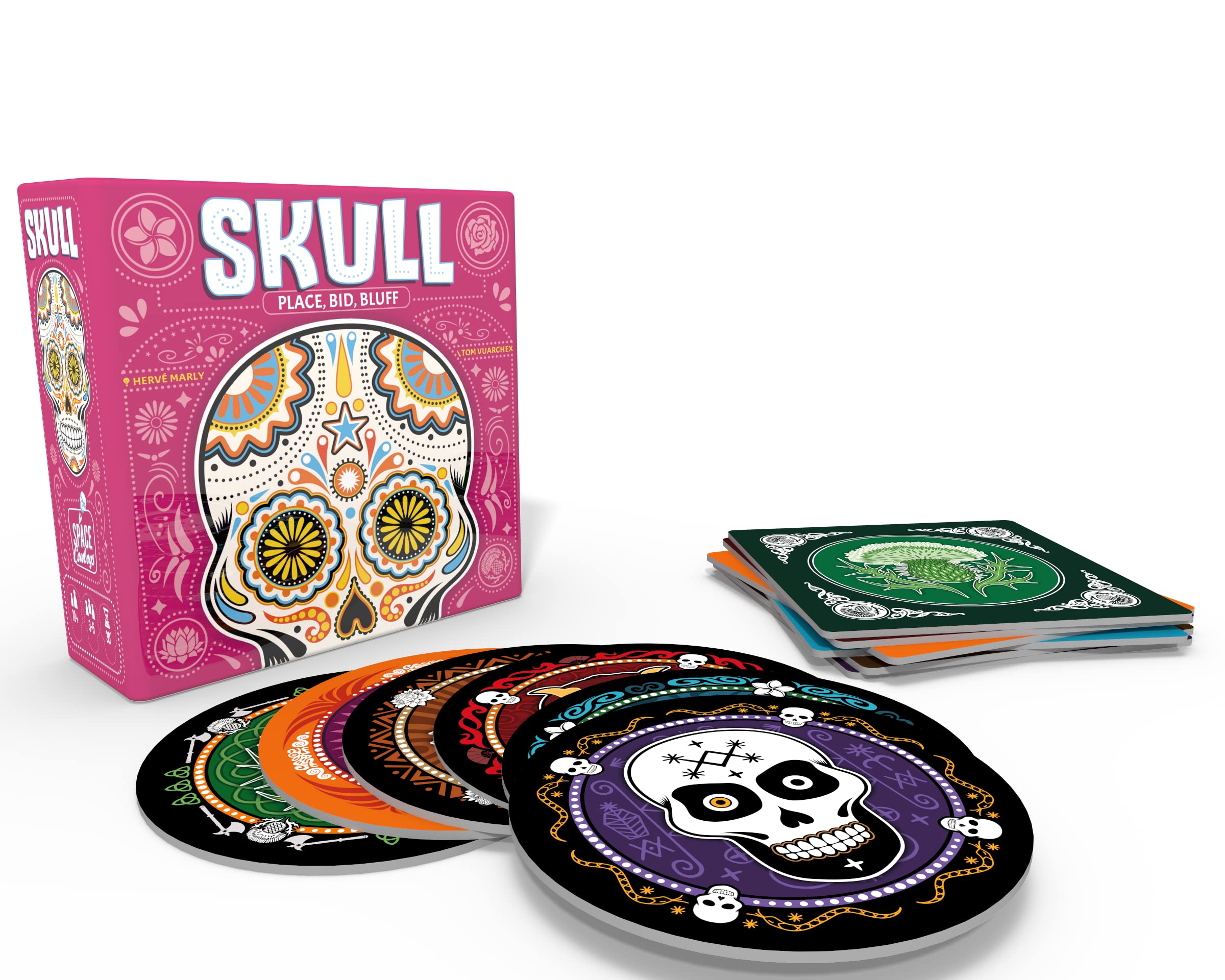 Skull Bluffing and Bidding Party Game — gift idea