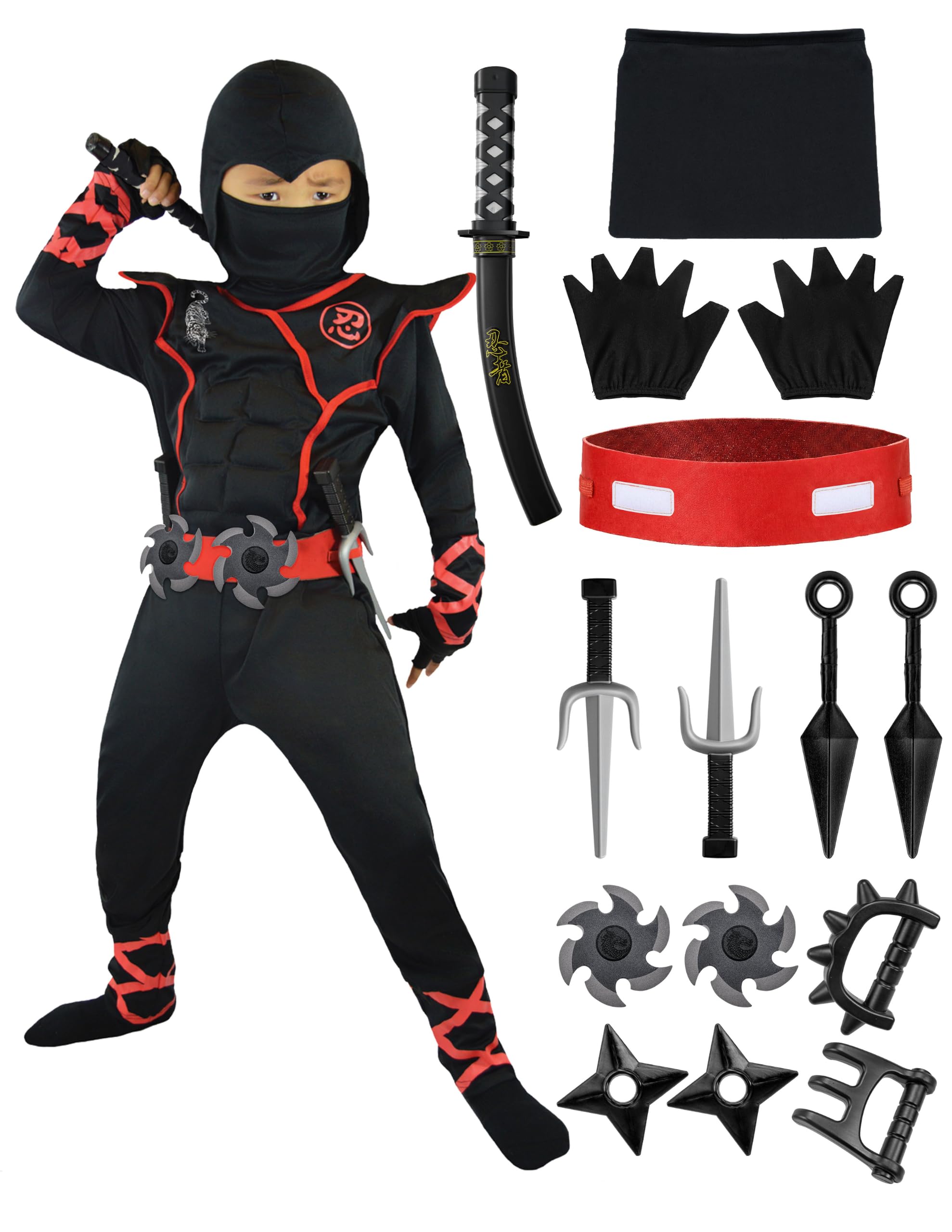 Spooktacular Creations Black Ninja Costume for Kids (Large, 10-12 yrs) — funny gift