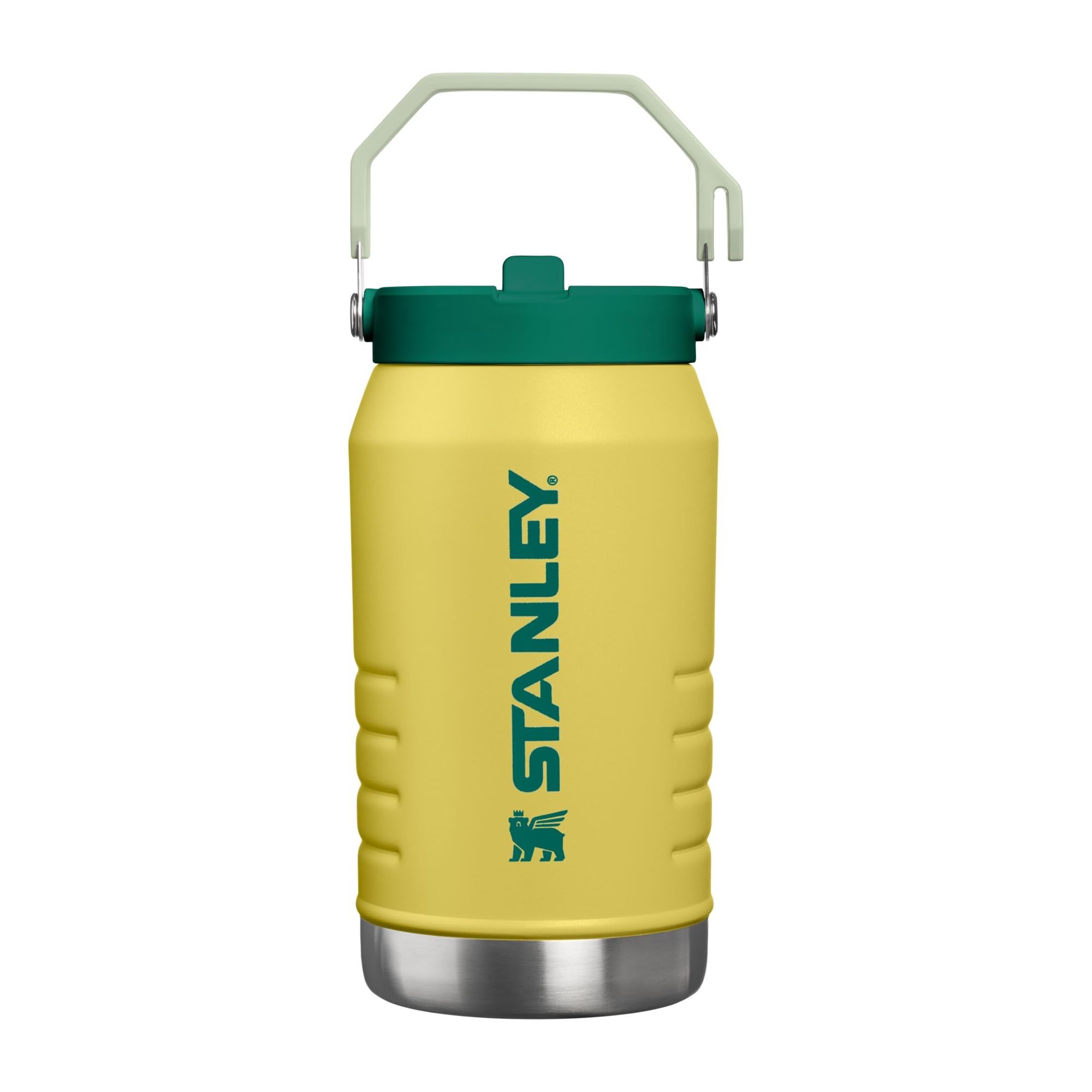 Stanley IceFlow Flip Straw 2.0 Jug, 64 oz (Daffodil Emerald) — funny gift