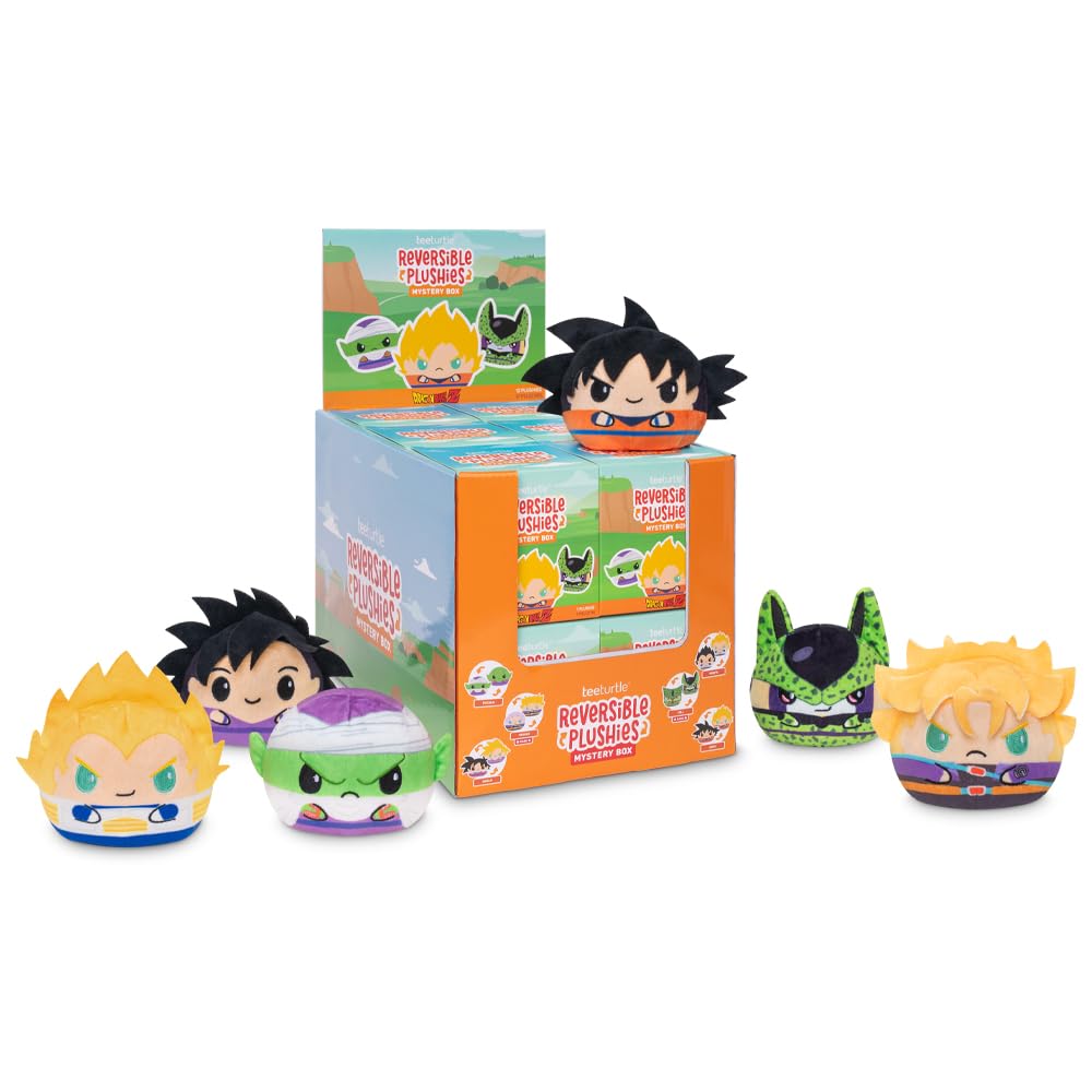 TeeTurtle Dragon Ball Z 3-Inch Reversible Plushie Mystery Box, Set of 12 — original gift idea